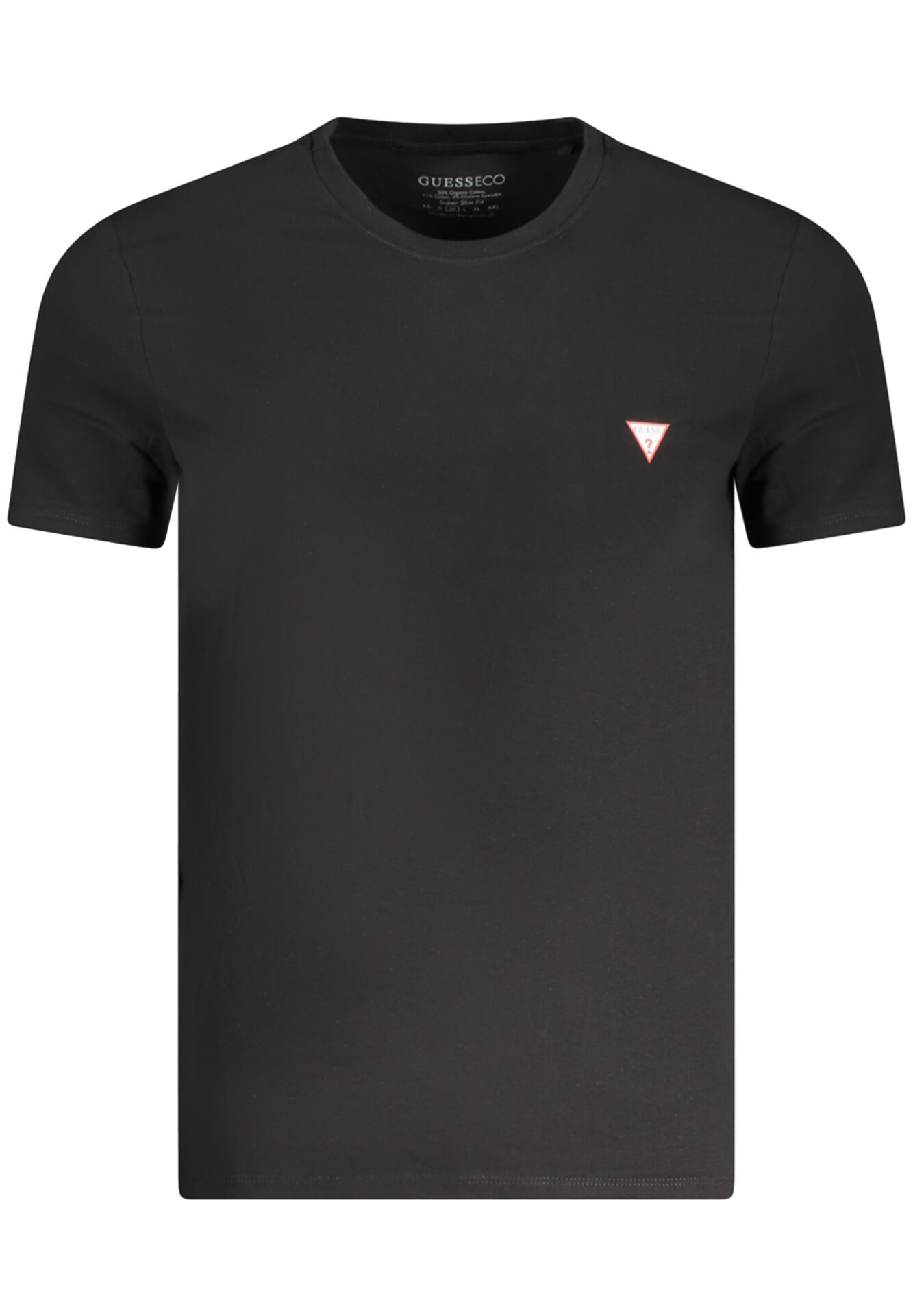 GUESS JEANS SHORT SLEEVE T-SHIRT MEN BLACK