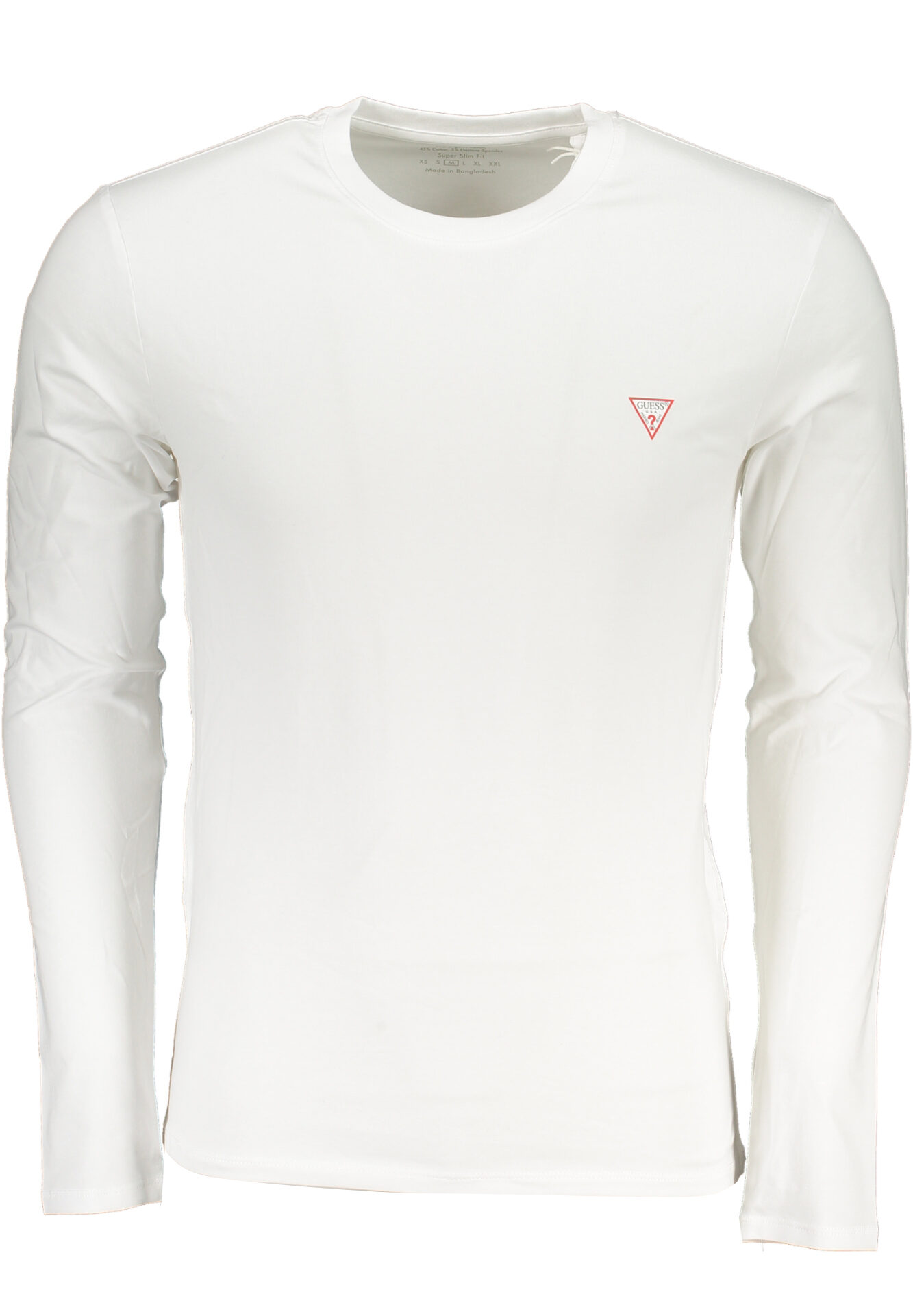 GUESS JEANS MEN'S LONG SLEEVE T-SHIRT WHITE