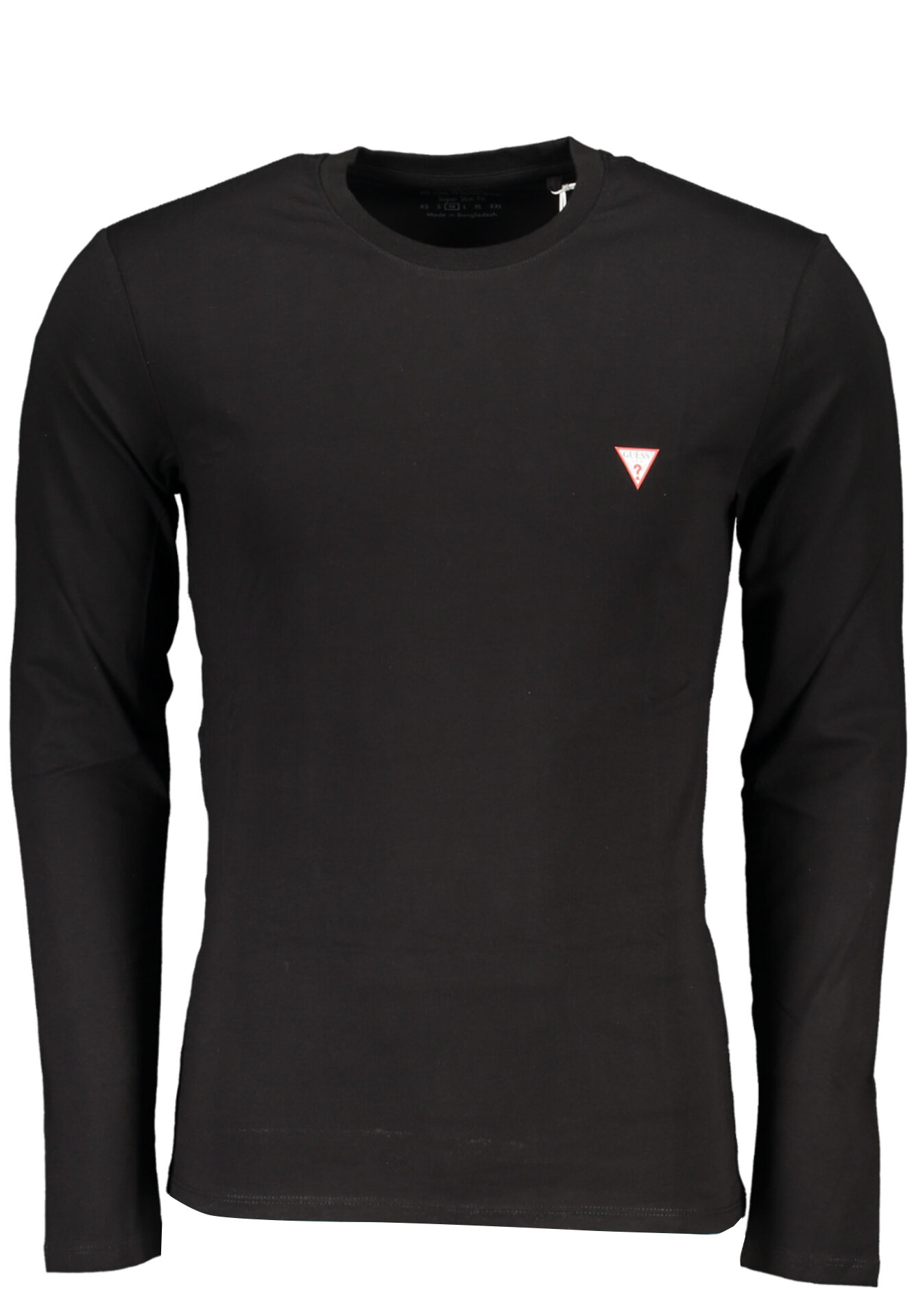 GUESS JEANS MEN'S LONG SLEEVE T-SHIRT BLACK