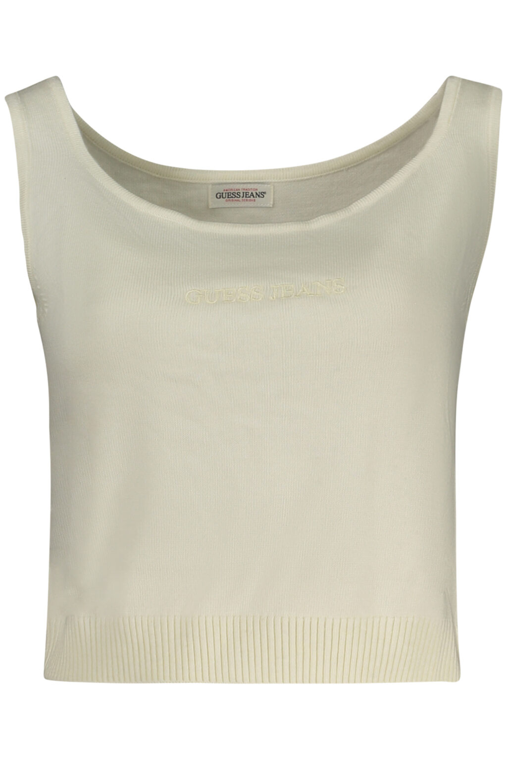 guessjeanstopdonnabianco_1 GUESS JEANS balta moteriška palaidinė