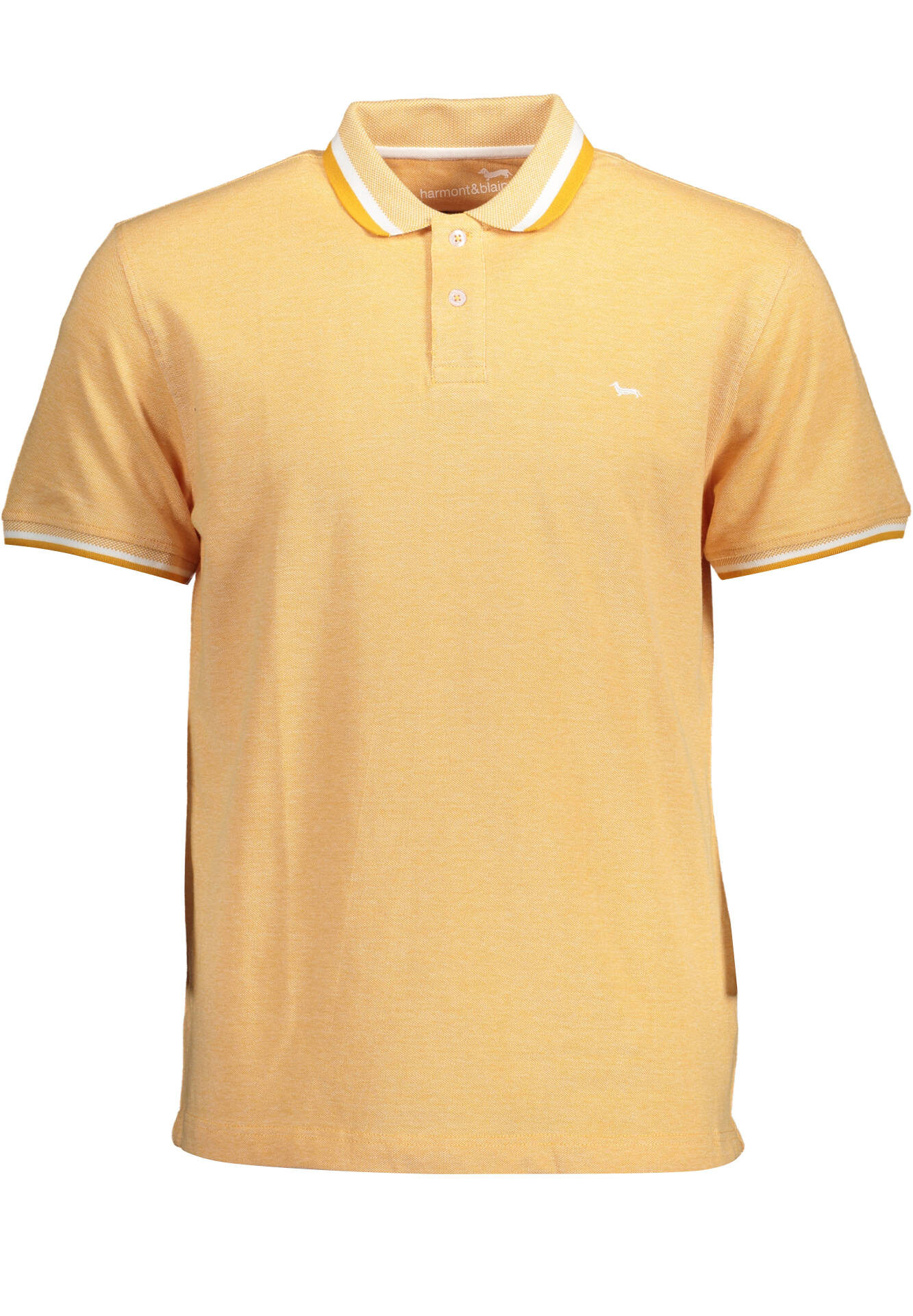 HARMONT & BLAINE MEN'S ORANGE SHORT SLEEVE POLO