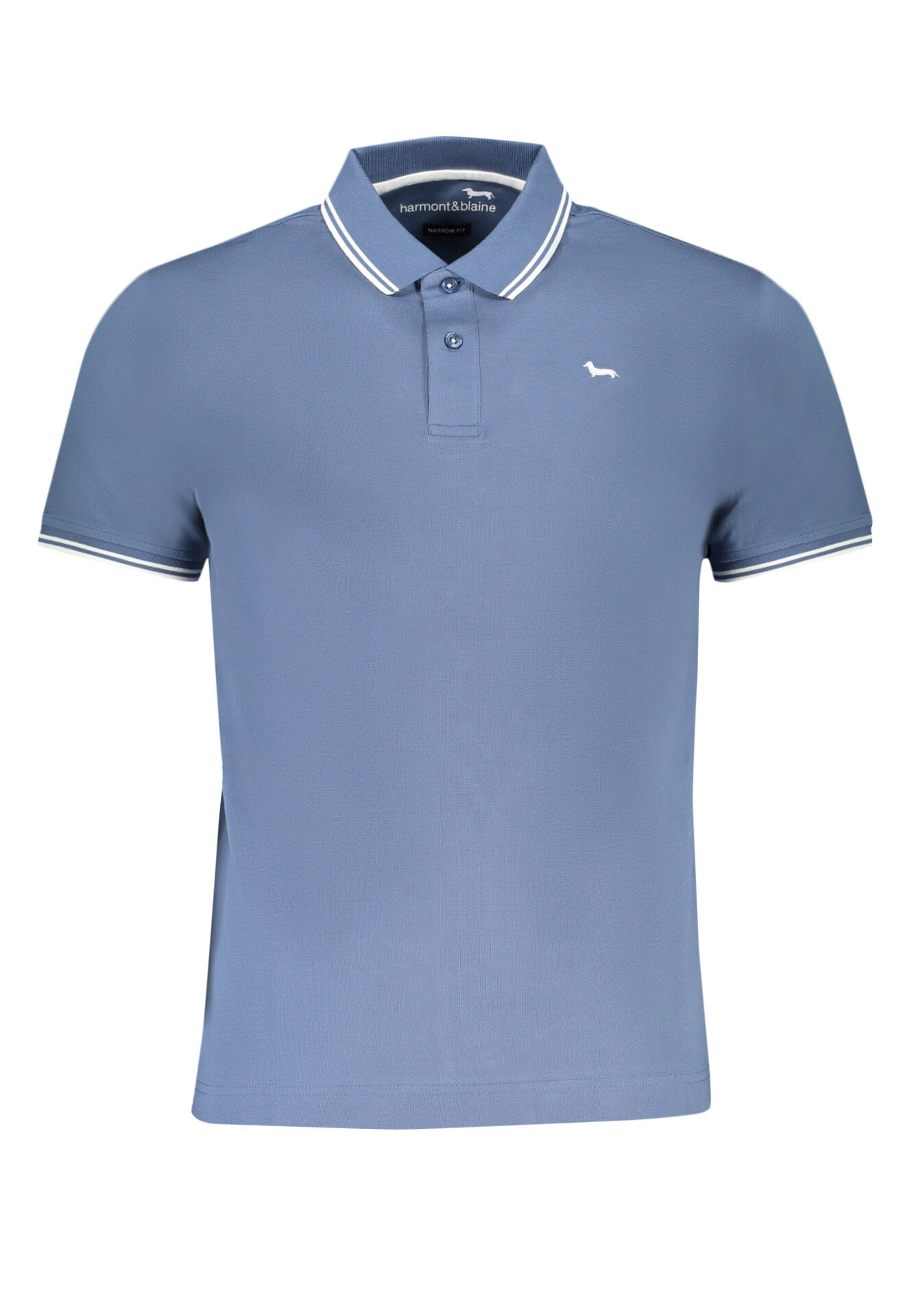 HARMONT & BLAINE MEN'S SHORT SLEEVED POLO SHIRT BLUE