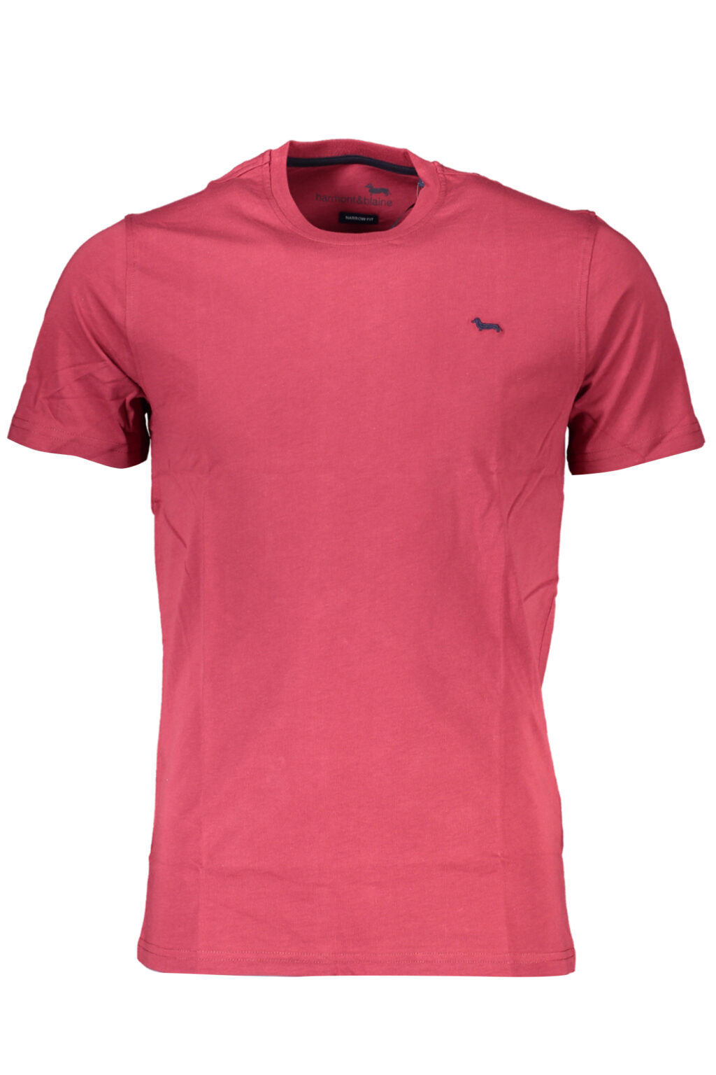 harmont26blainet-shirtmanichecorteuomorosso_1 HARMONT & BLAINE raudoni vyriški marškinėliai trumpomis rankovėmis