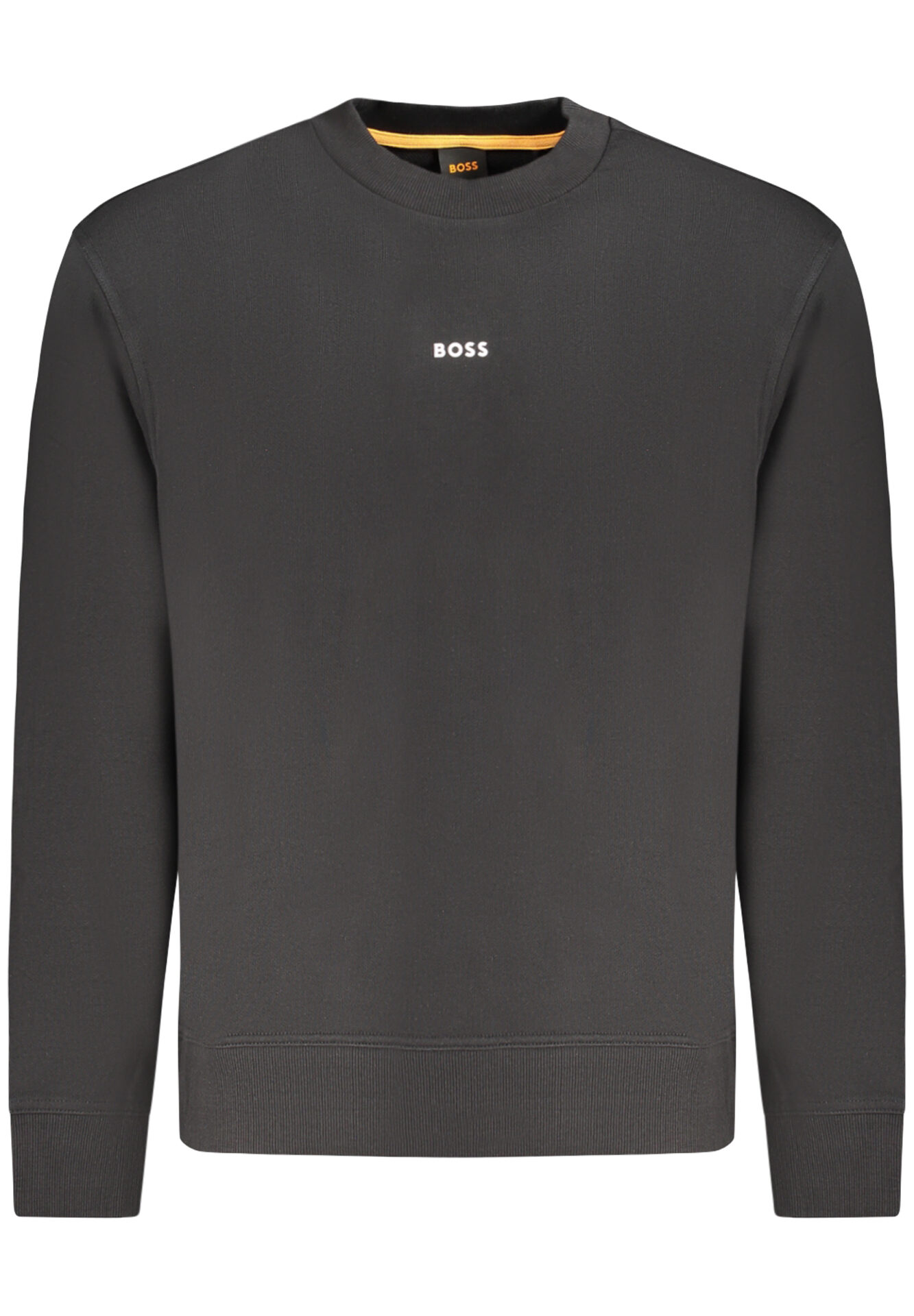 HUGO BOSS MEN'S BLACK ZIP-UP SWEATSHIRT