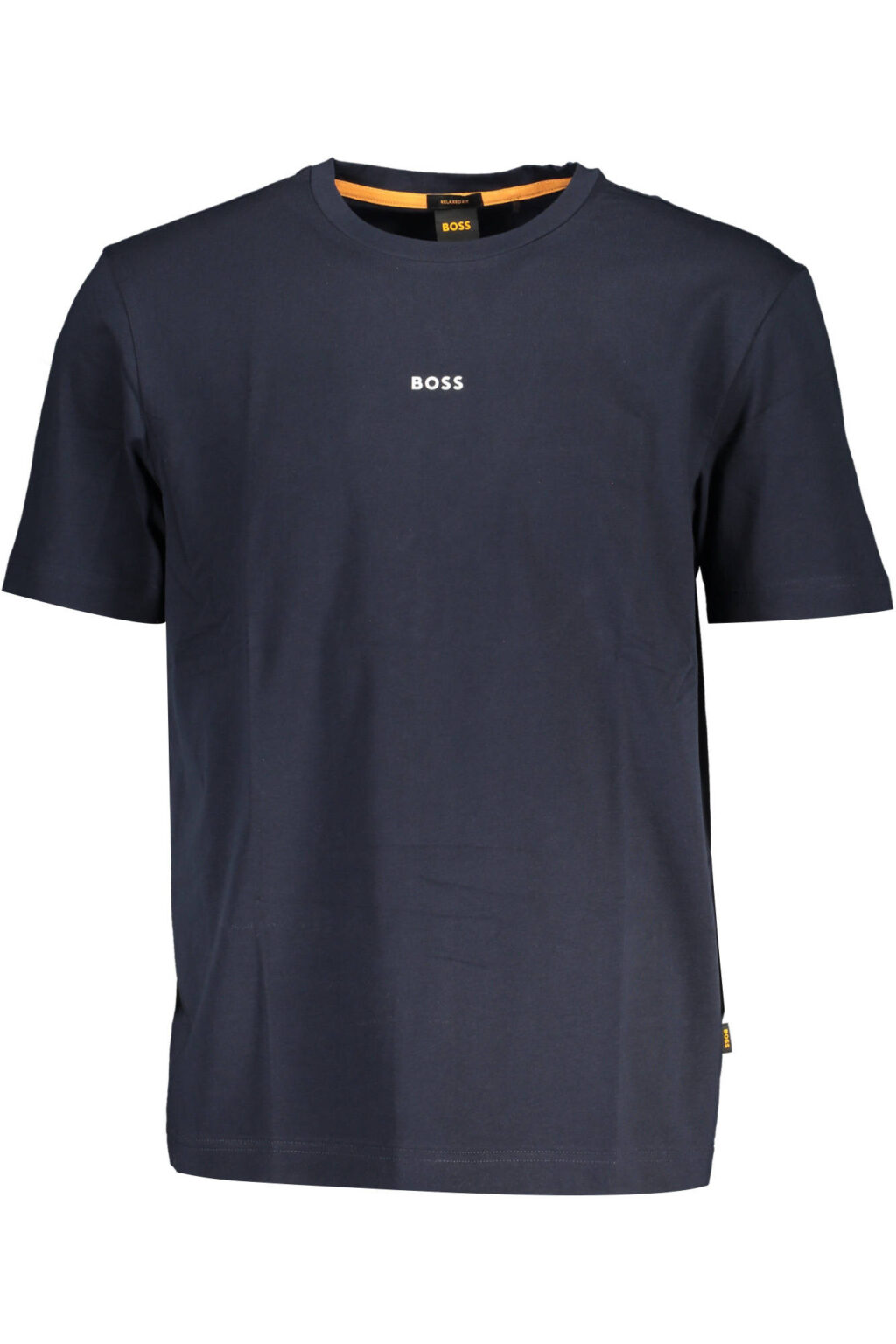 hugobosst-shirtmanichecorteuomoblu_1 HUGO BOSS mėlyni vyriški marškinėliai trumpomis rankovėmis