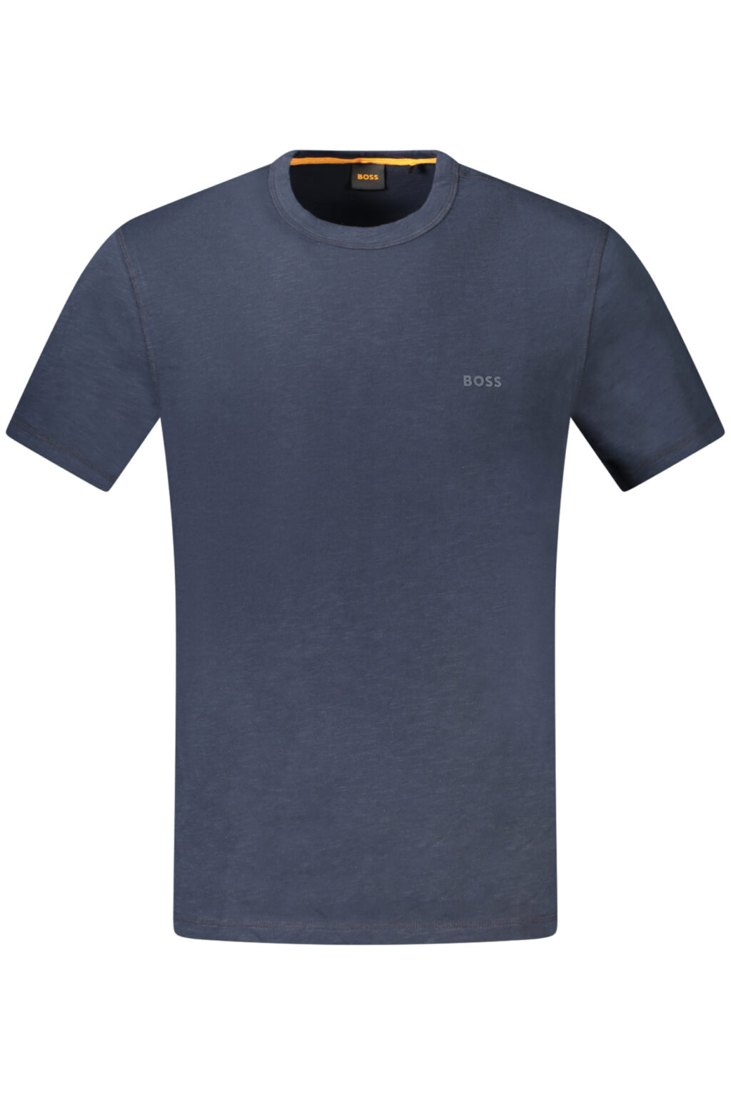 hugobosst-shirtmanichecorteuomoblu_1 HUGO BOSS mėlyni vyriški marškinėliai trumpomis rankovėmis