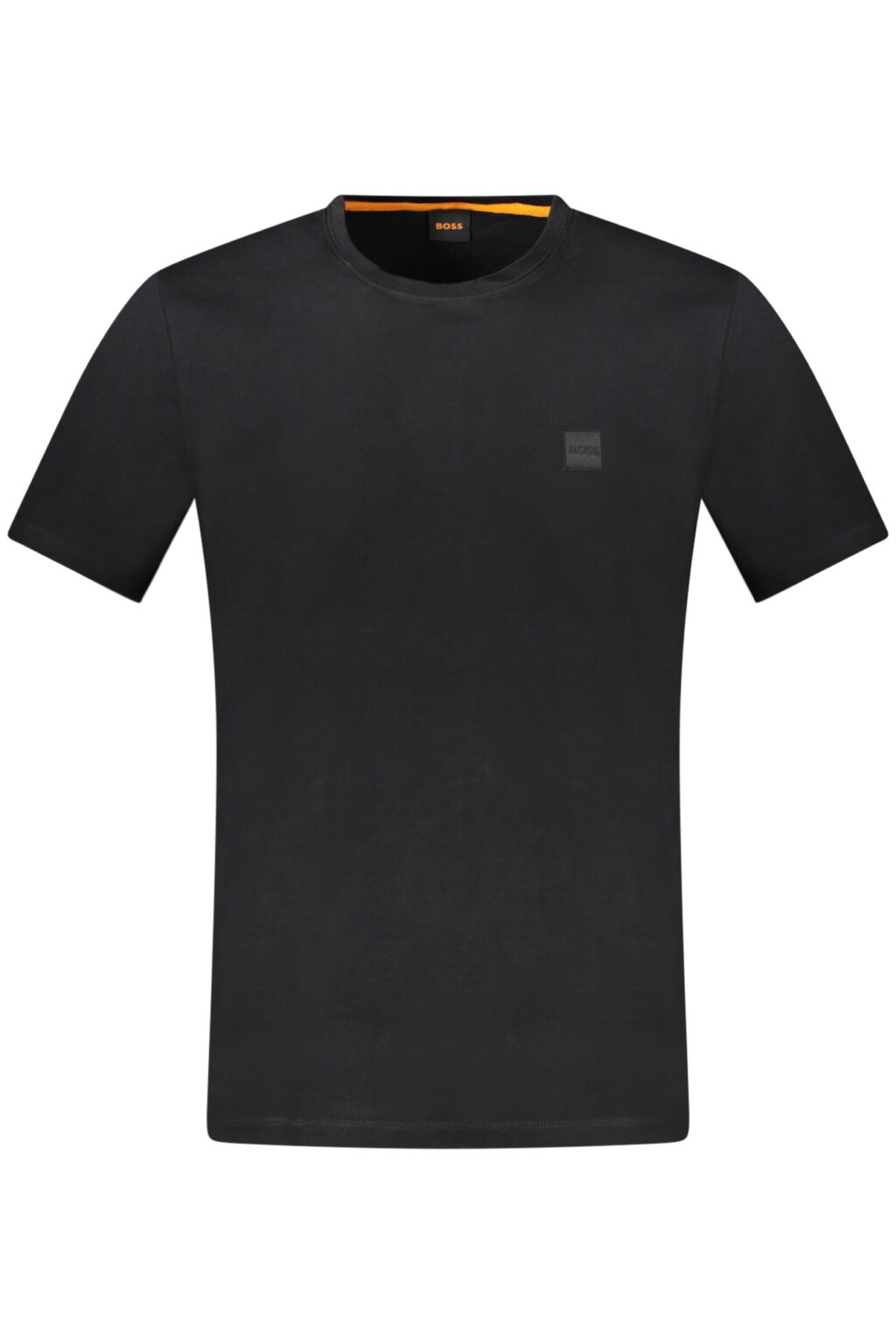 hugobosst-shirtmanichecorteuomonero_1 HUGO BOSS vyriški marškinėliai trumpomis rankovėmis, juodi