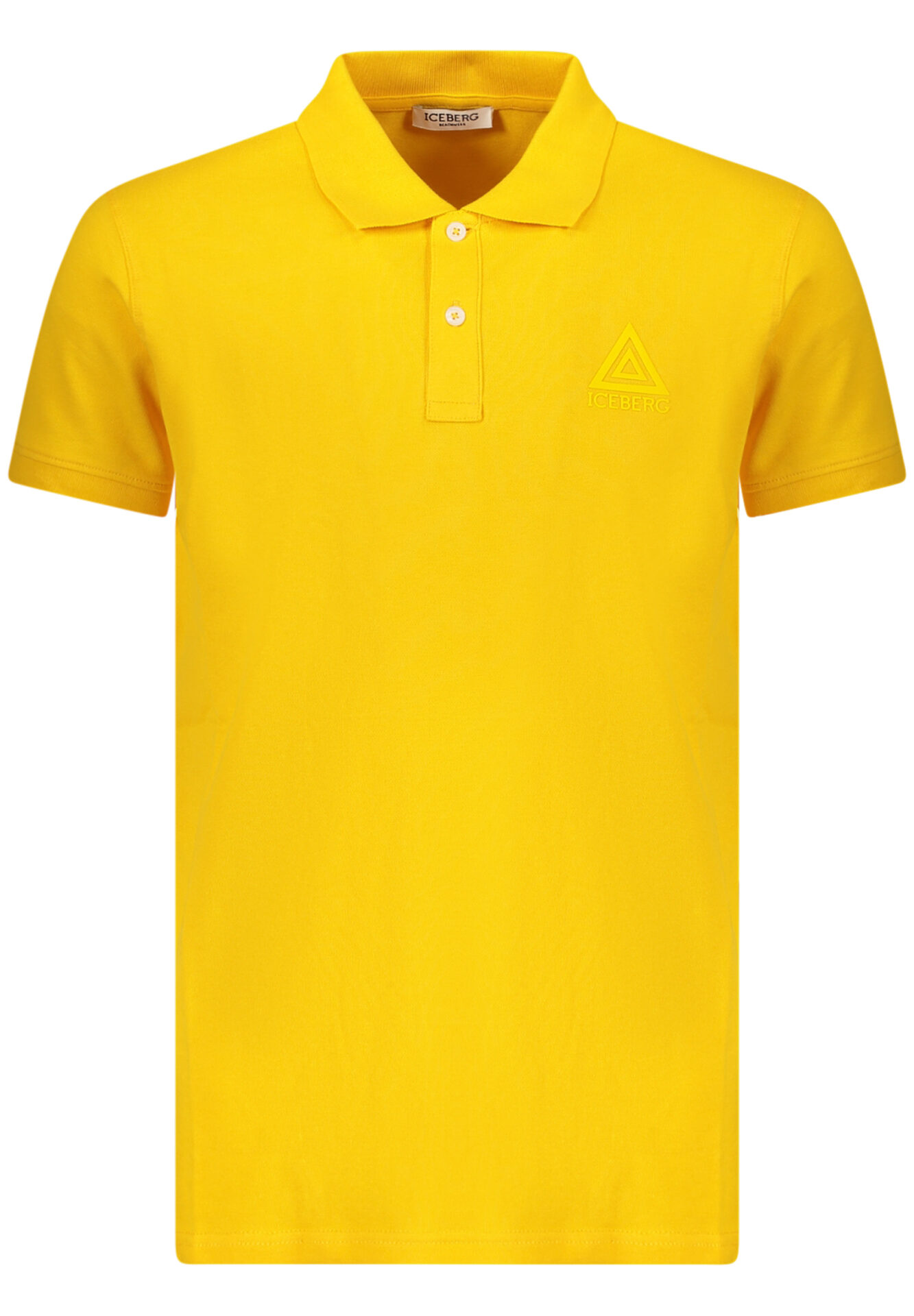 ICEBERG MEN'S SHORT-SLEEVE POLO SHIRT YELLOW