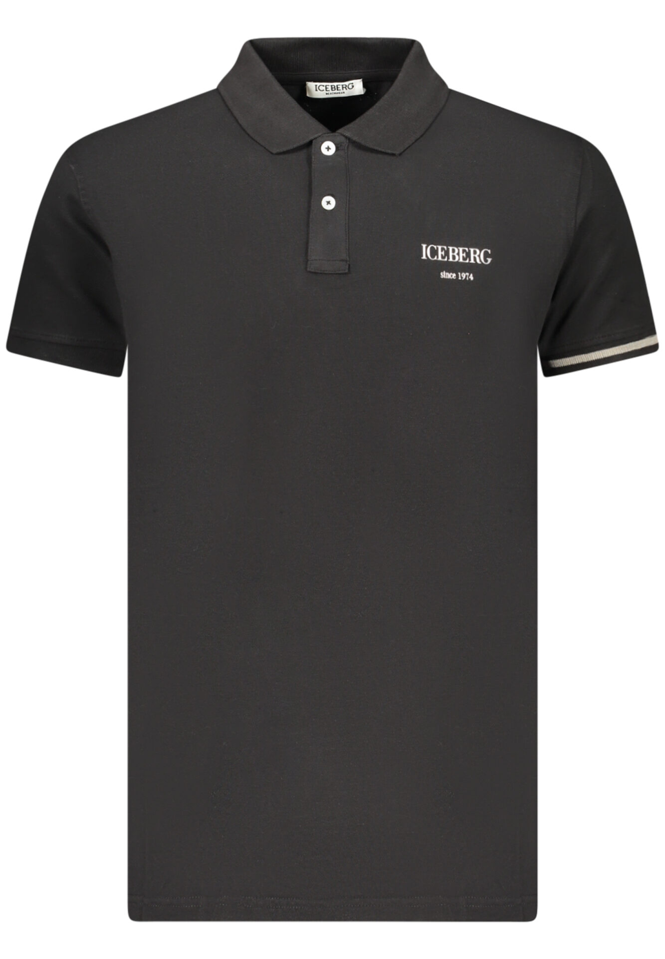 ICEBERG MEN'S SHORT-SLEEVE POLO SHIRT BLACK