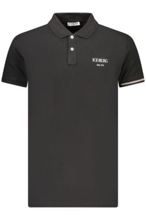 ICEBERG MEN'S SHORT-SLEEVE POLO SHIRT BLACK