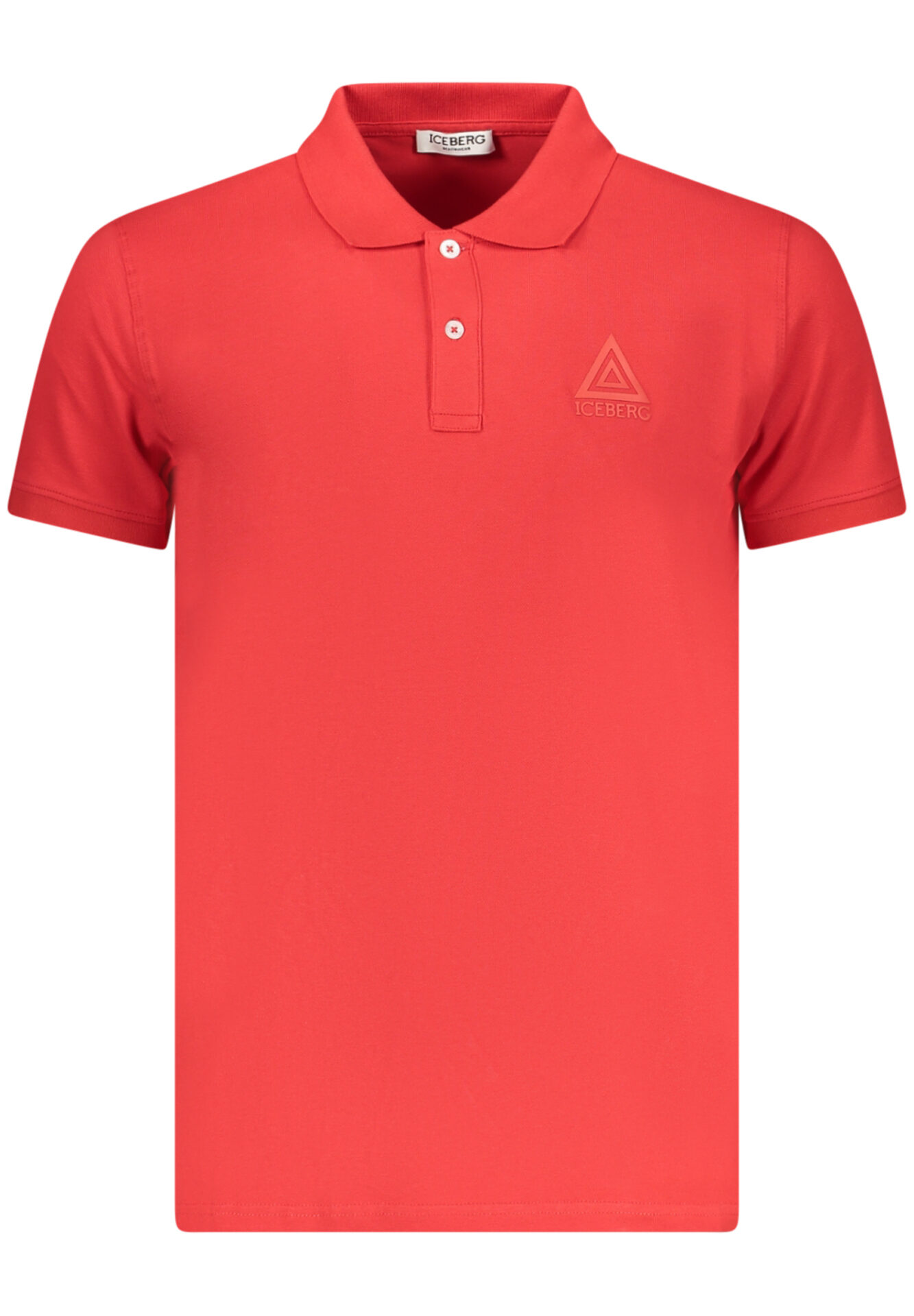 ICEBERG MEN'S SHORT-SLEEVED POLO SHIRT, RED