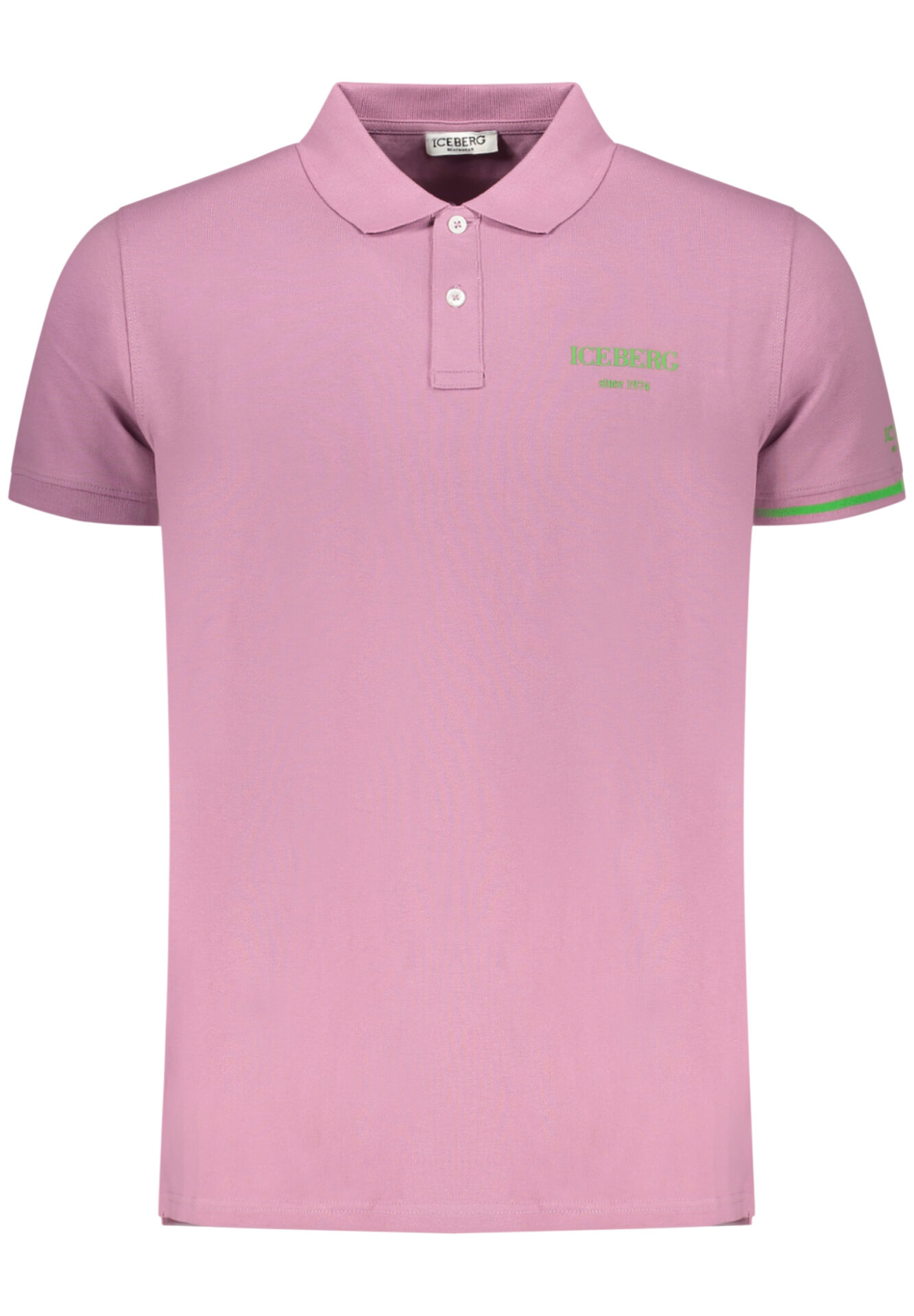ICEBERG MEN'S SHORT-SLEEVE POLO SHIRT, PURPLE