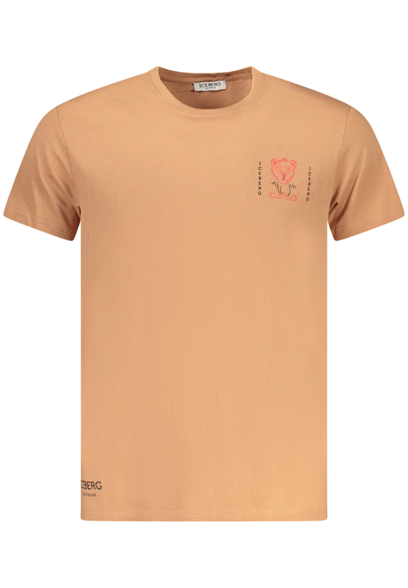 ICEBERG MEN'S SHORT-SLEEVE T-SHIRT, BROWN
