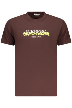 ICEBERG MEN'S SHORT-SLEEVE T-SHIRT, BROWN