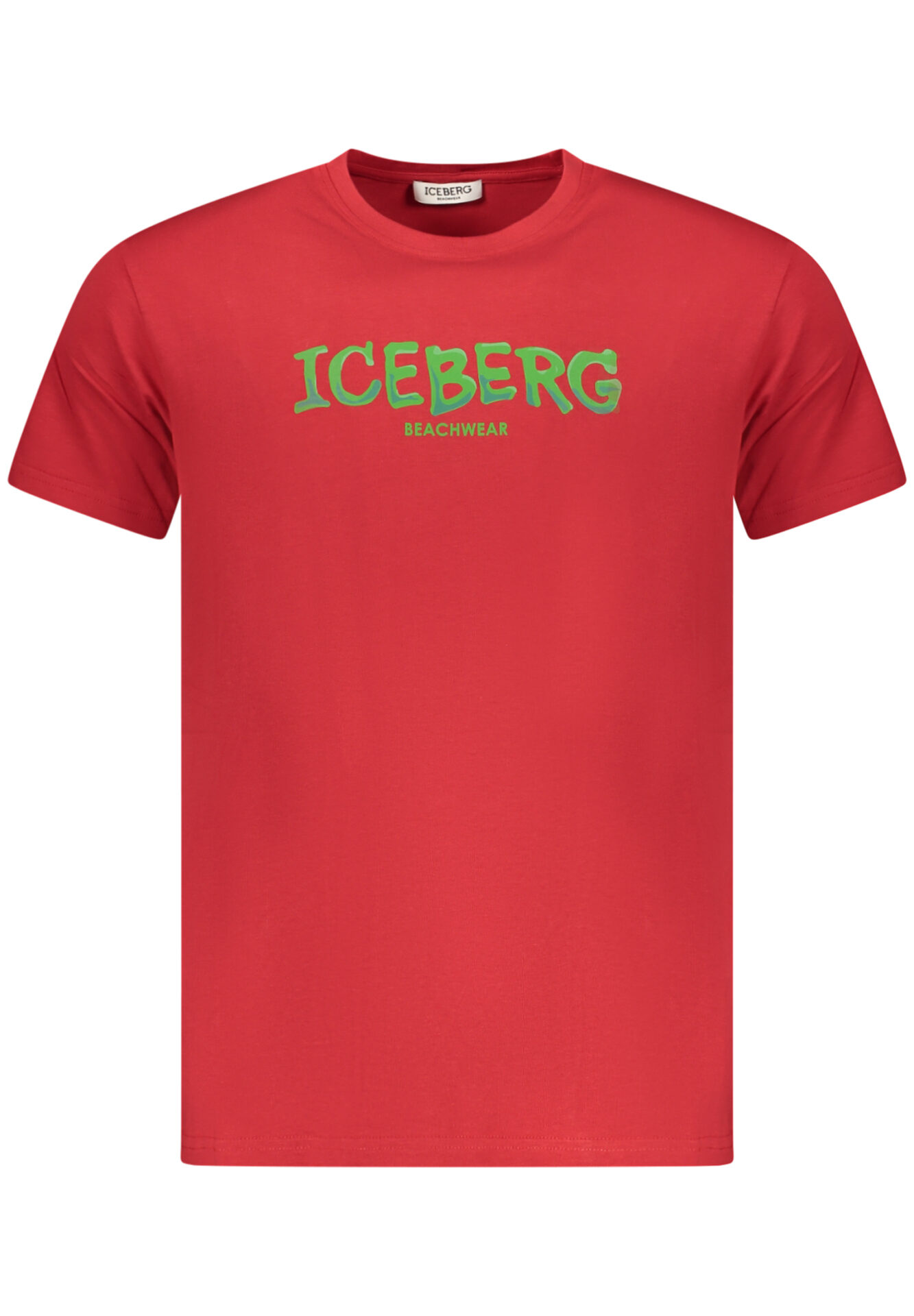 ICEBERG MEN'S SHORT-SLEEVED T-SHIRT, RED