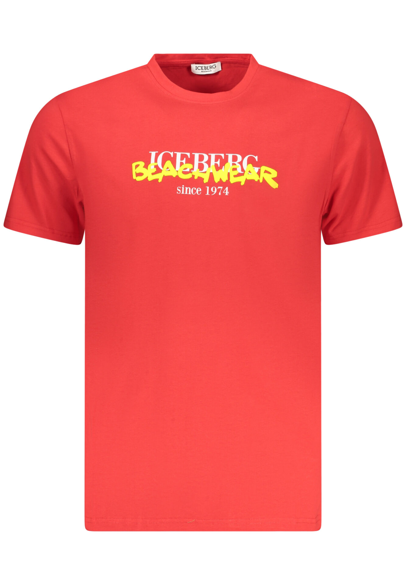 ICEBERG MEN'S SHORT-SLEEVED T-SHIRT, RED