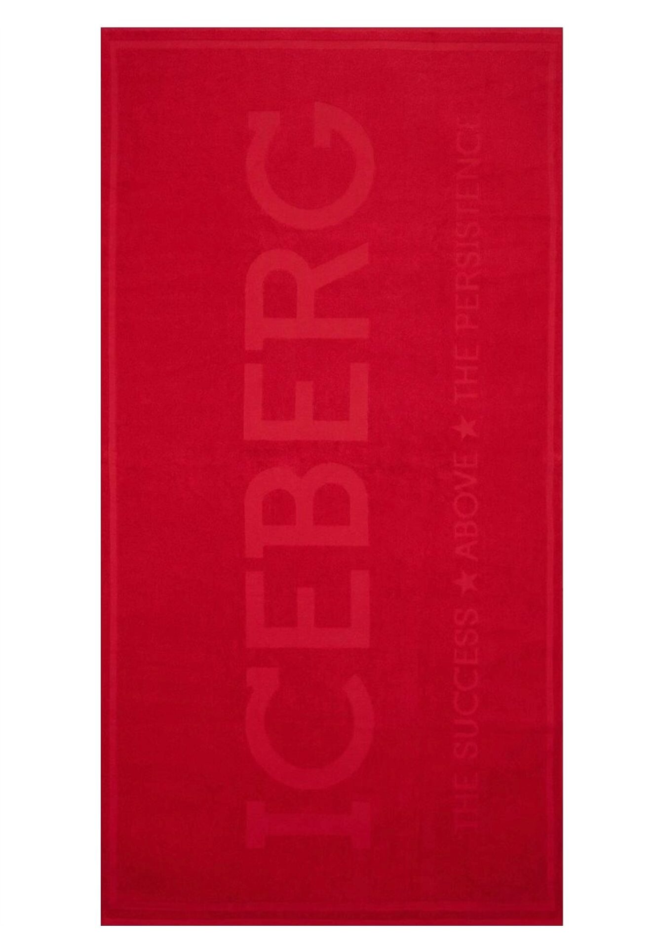 ICEBERG MEN'S RED BEACH TOWEL