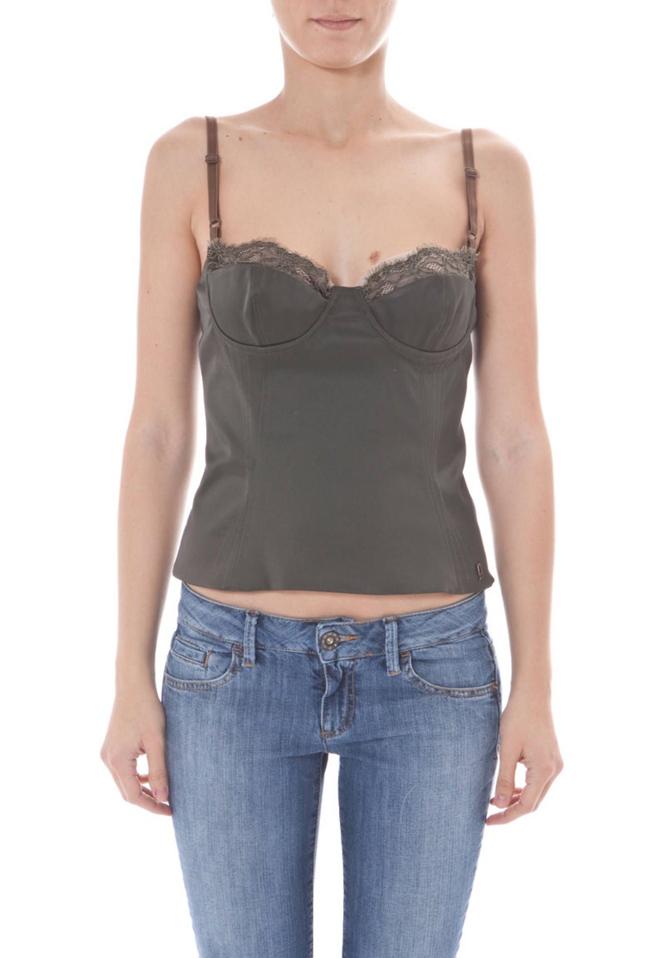 JOHN GALLIANO GREEN WOMEN'S TOP
