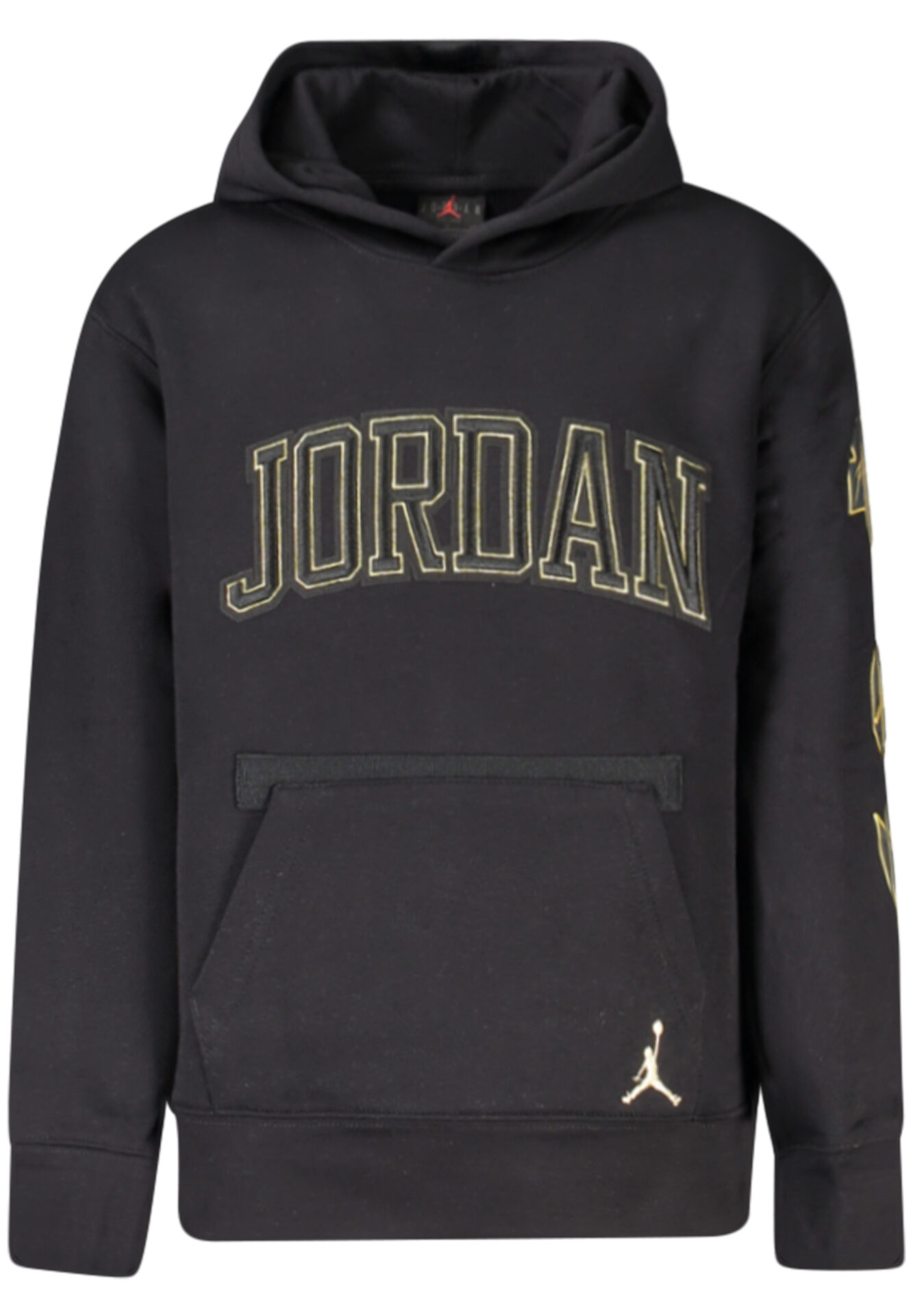JORDAN MEN'S BLACK ZIP-UP SWEATSHIRT