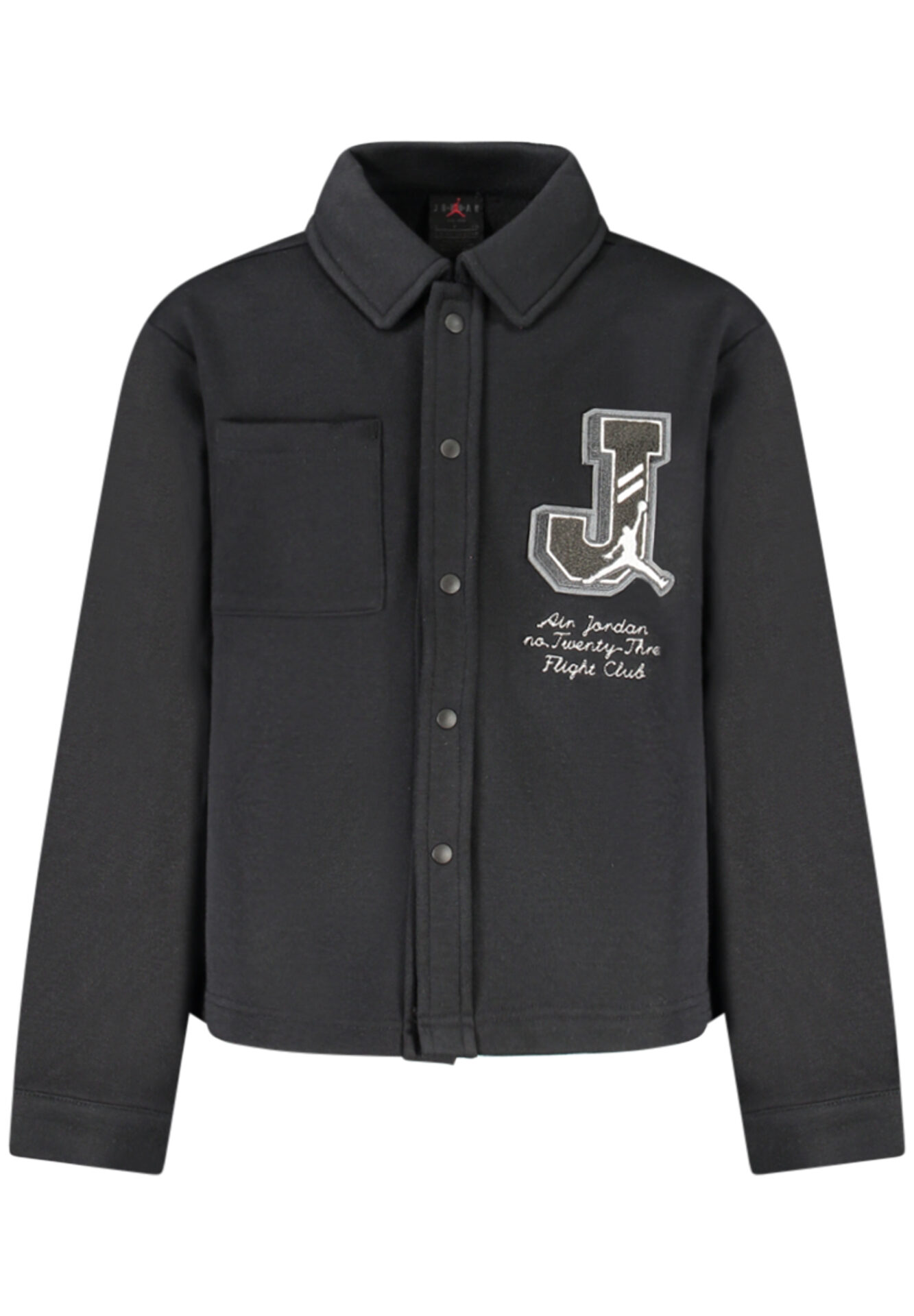 JORDAN MEN'S BLACK ZIP-UP SWEATSHIRT