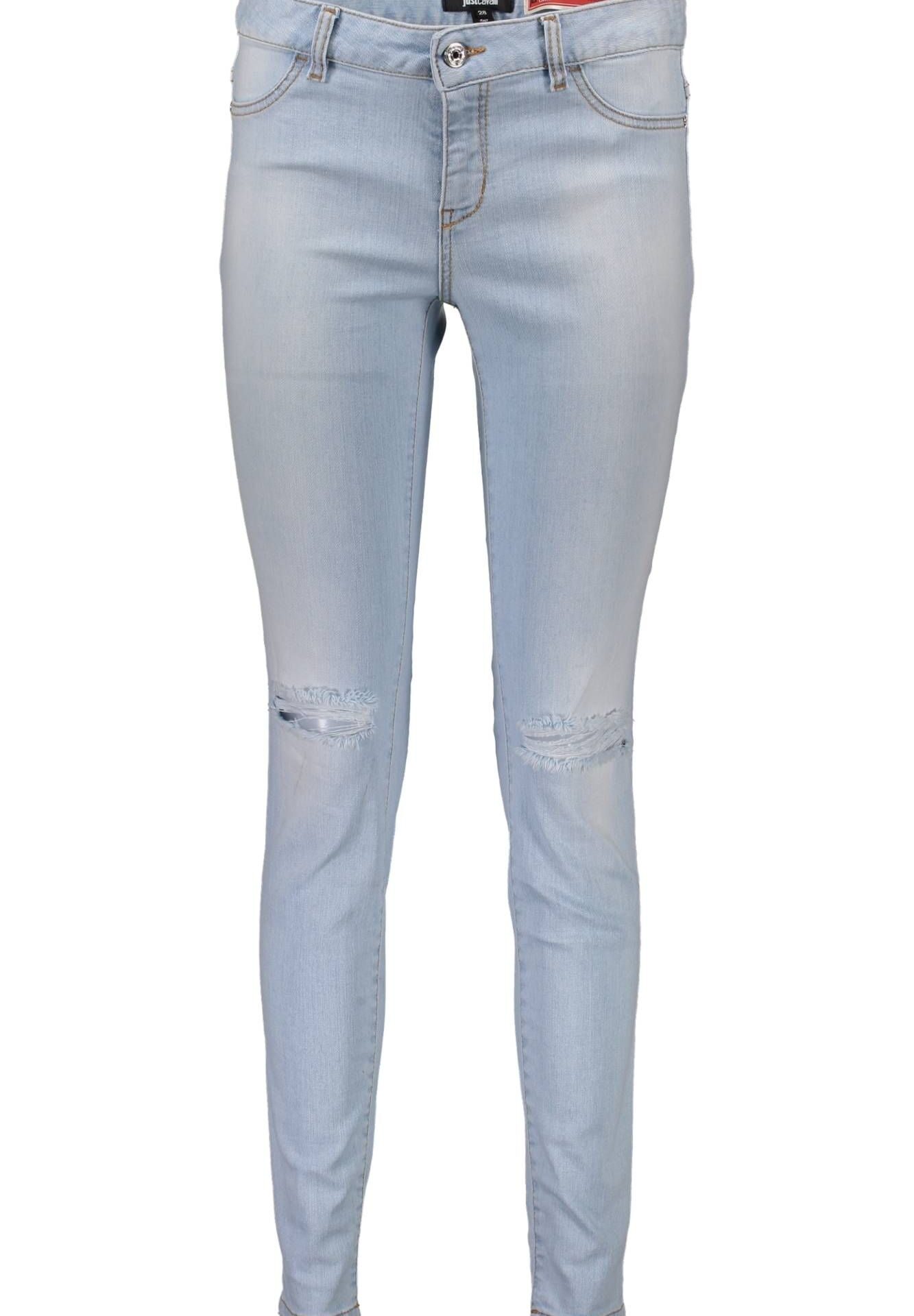 JUST CAVALLI JEANS DENIM WOMAN LIGHT BLUE