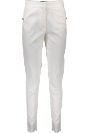 JUST CAVALLI WOMEN'S WHITE TROUSERS