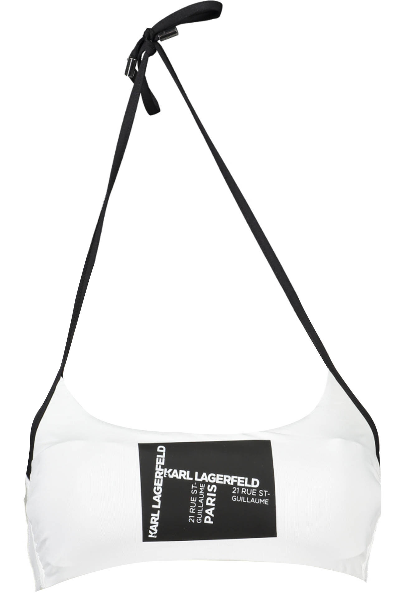 KARL LAGERFELD BEACHWEAR SWIMSUIT TOP WOMEN WHITE
