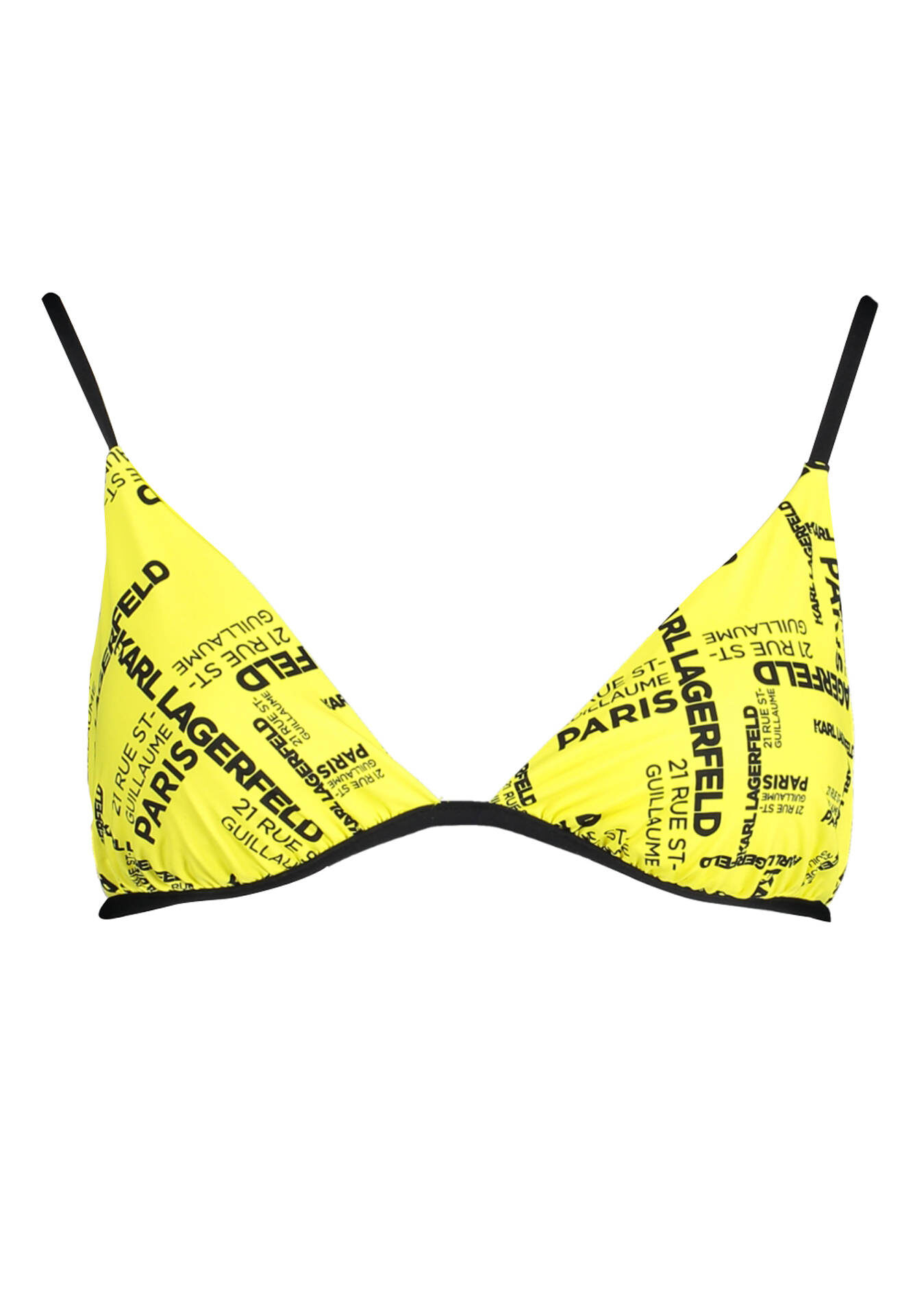 KARL LAGERFELD BEACHWEAR SWIMSUIT TOP WOMEN YELLOW