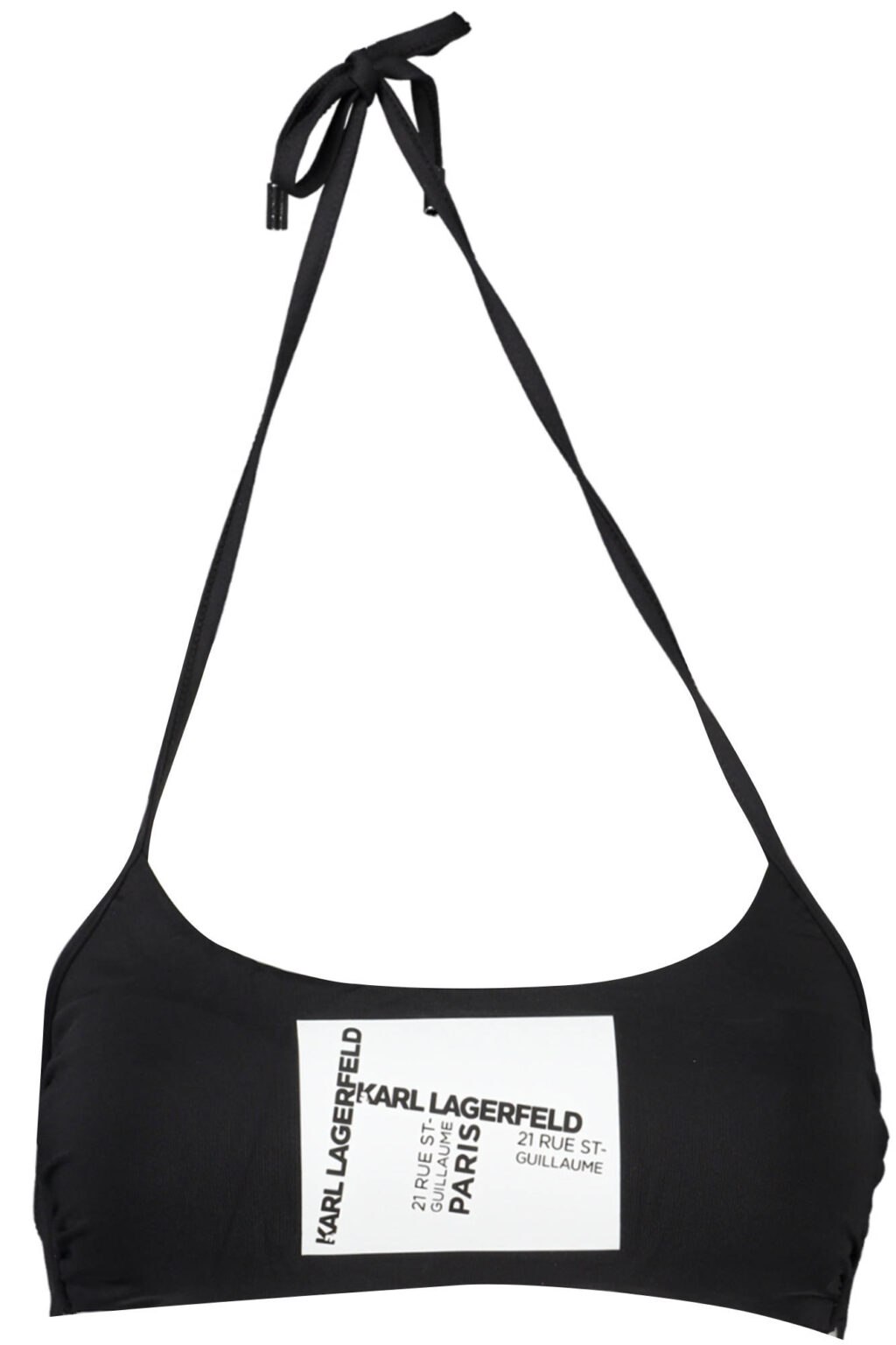 karllagerfeldbeachwearcostumepartesopradonnanero_1 KARL LAGERFELD BEACHWEAR moteriška maudymosi liemenėlė, juoda