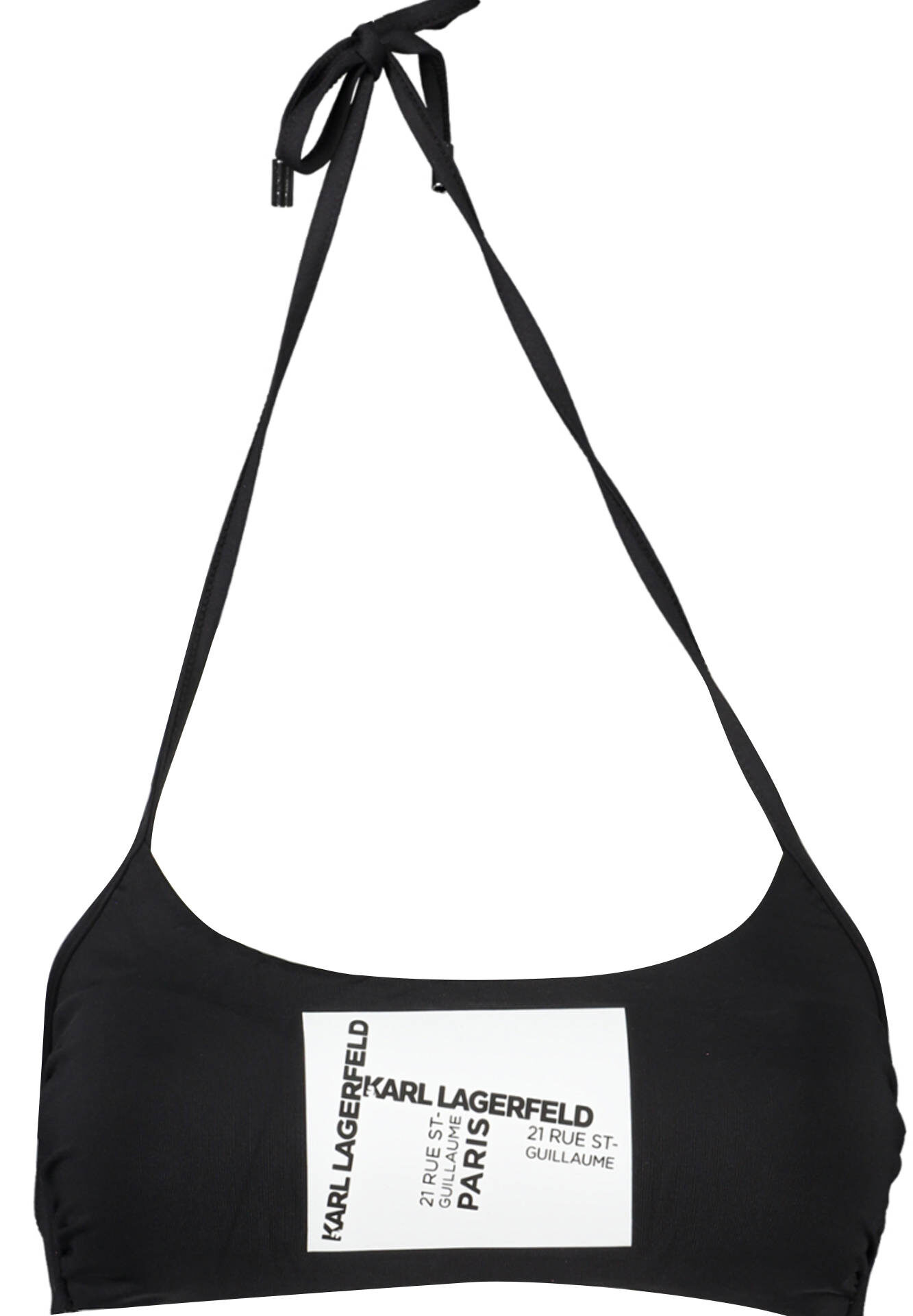 KARL LAGERFELD BEACHWEAR SWIMSUIT TOP WOMEN BLACK