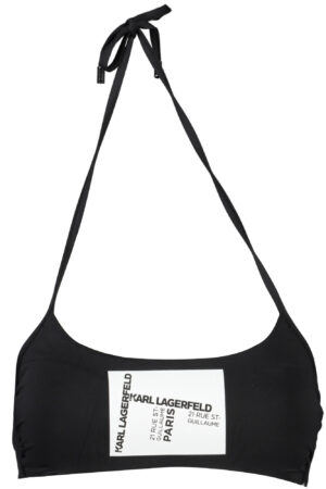 KARL LAGERFELD BEACHWEAR SWIMSUIT TOP WOMEN BLACK