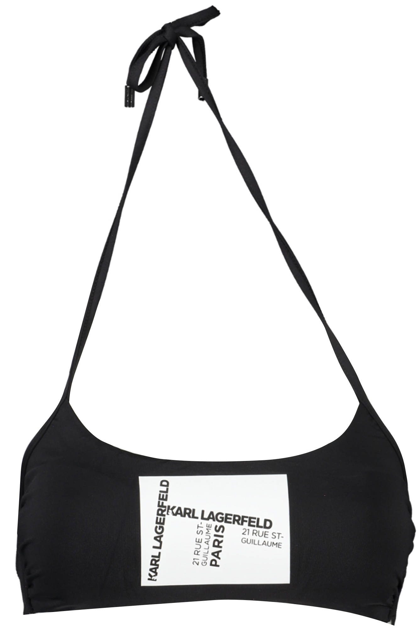KARL LAGERFELD BEACHWEAR moteriška maudymosi liemenėlė, juoda KARL LAGERFELD BEACHWEAR moteriška maudymosi liemenėlė, juoda