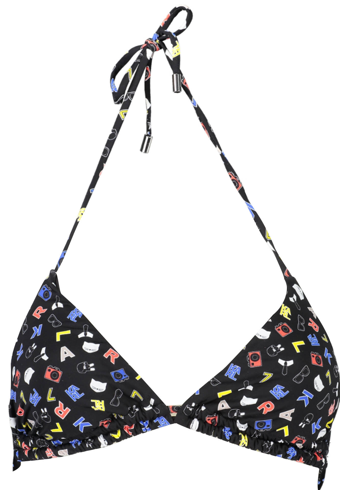 KARL LAGERFELD BEACHWEAR SWIMSUIT TOP WOMEN BLACK
