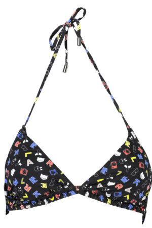 KARL LAGERFELD BEACHWEAR moteriška maudymosi liemenėlė, juoda