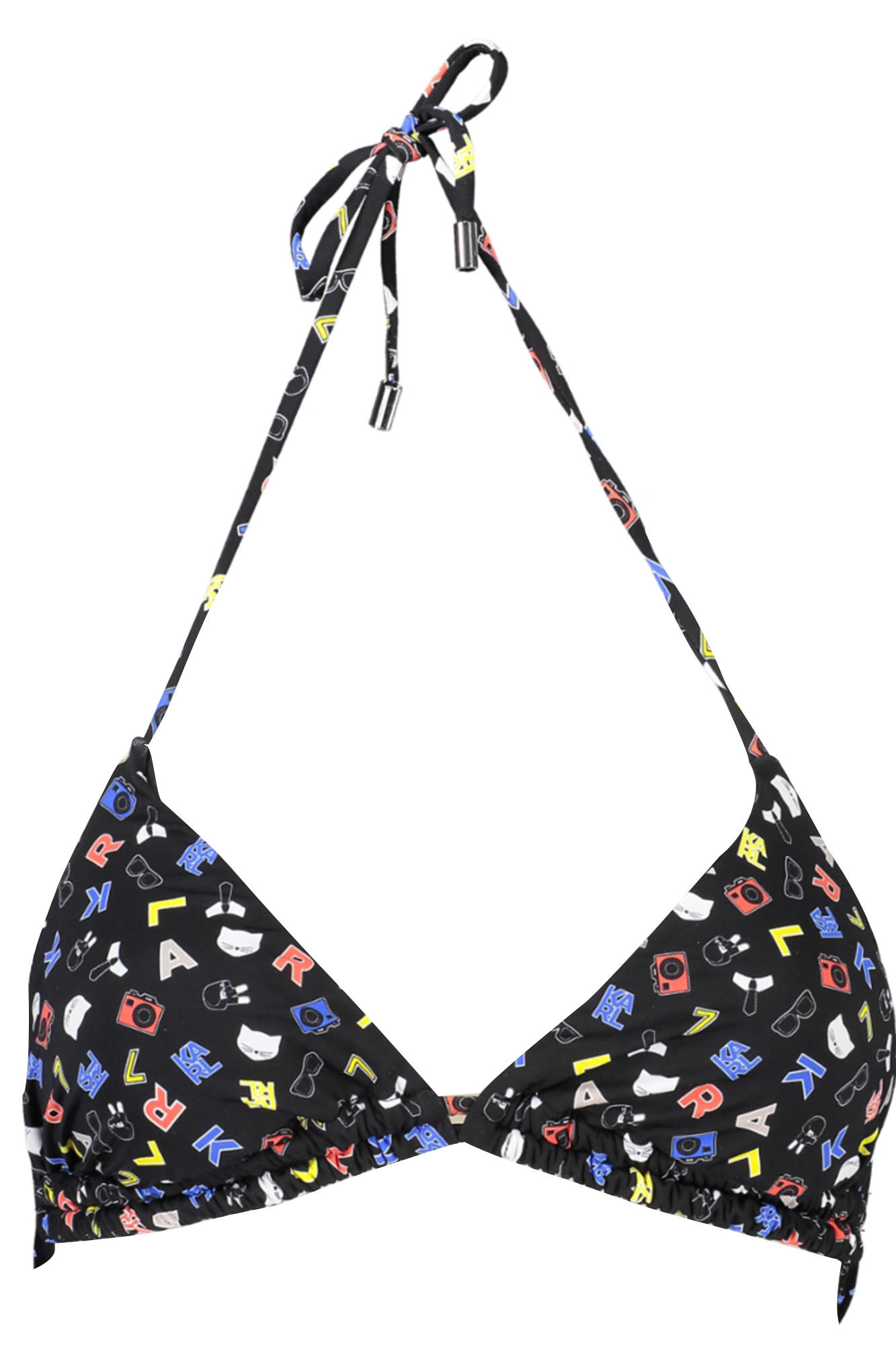 KARL LAGERFELD BEACHWEAR moteriška maudymosi liemenėlė, juoda KARL LAGERFELD BEACHWEAR moteriška maudymosi liemenėlė, juoda