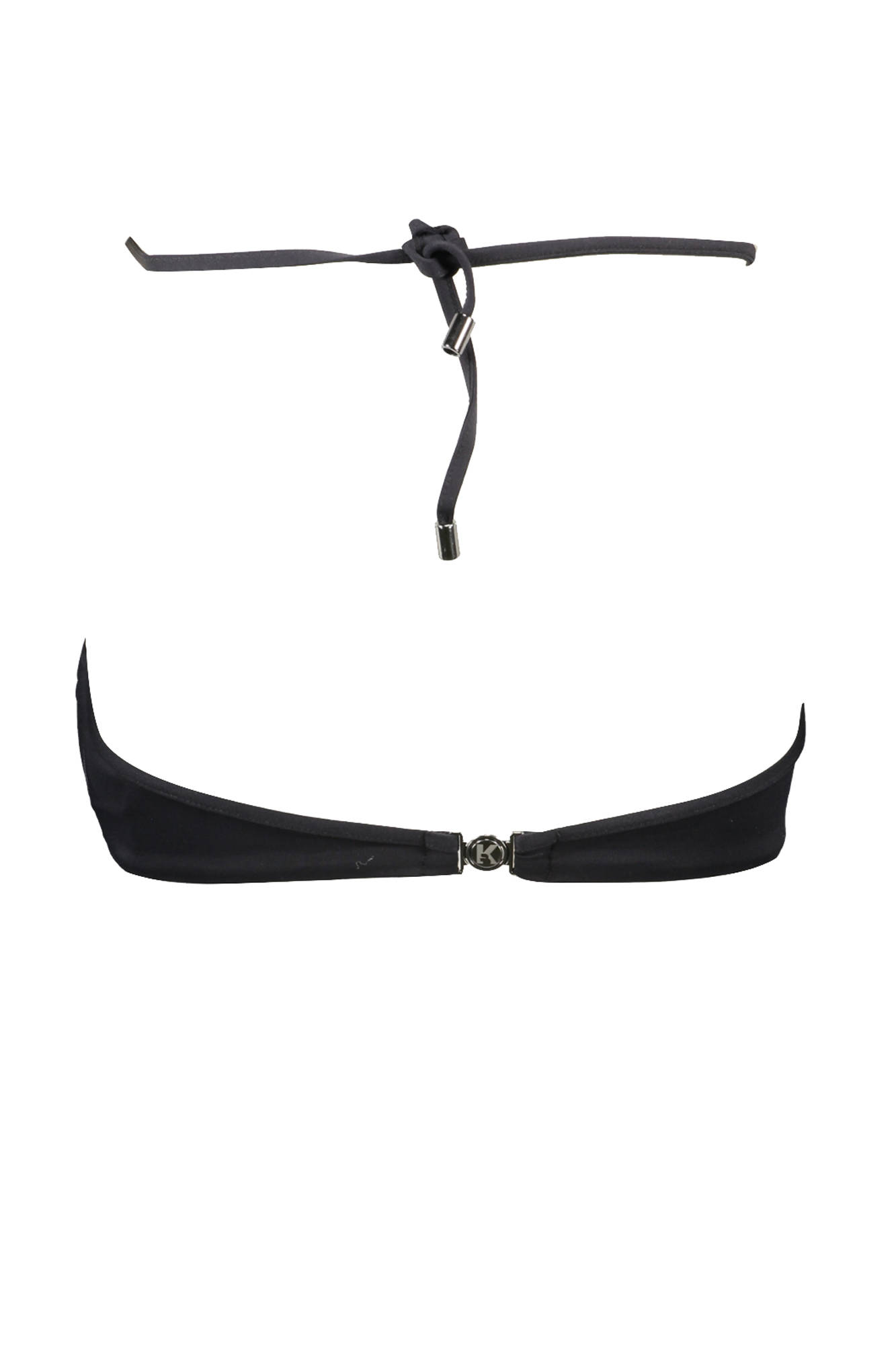 KARL LAGERFELD BEACHWEAR juoda moteriška maudymosi kostiumėlio viršutinė dalis KARL LAGERFELD BEACHWEAR juoda moteriška maudymosi kostiumėlio viršutinė dalis - Image 2