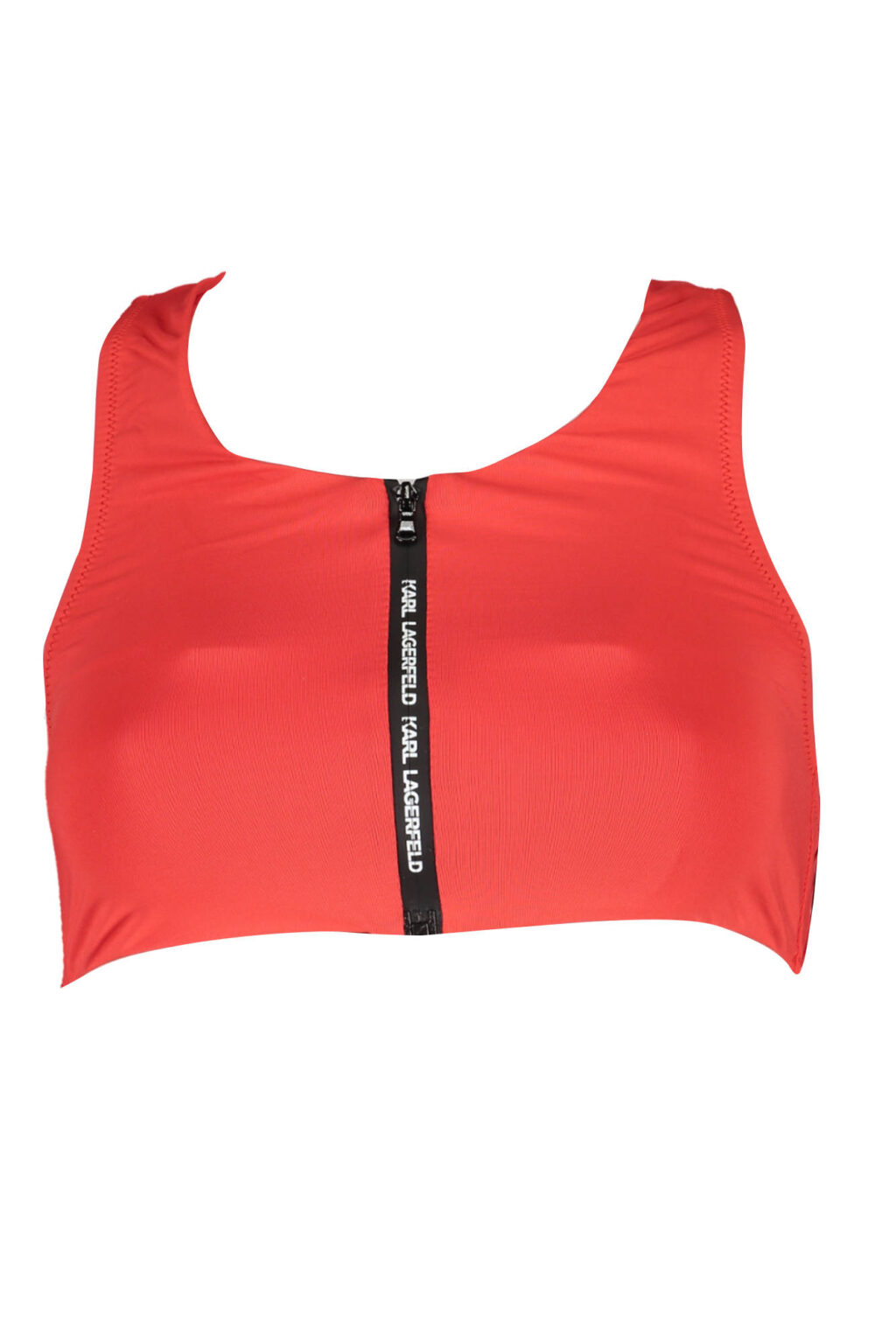 karllagerfeldbeachwearcostumepartesopradonnarosso_1 KARL LAGERFELD BEACHWEAR moteriška maudymosi liemenėlė, raudona