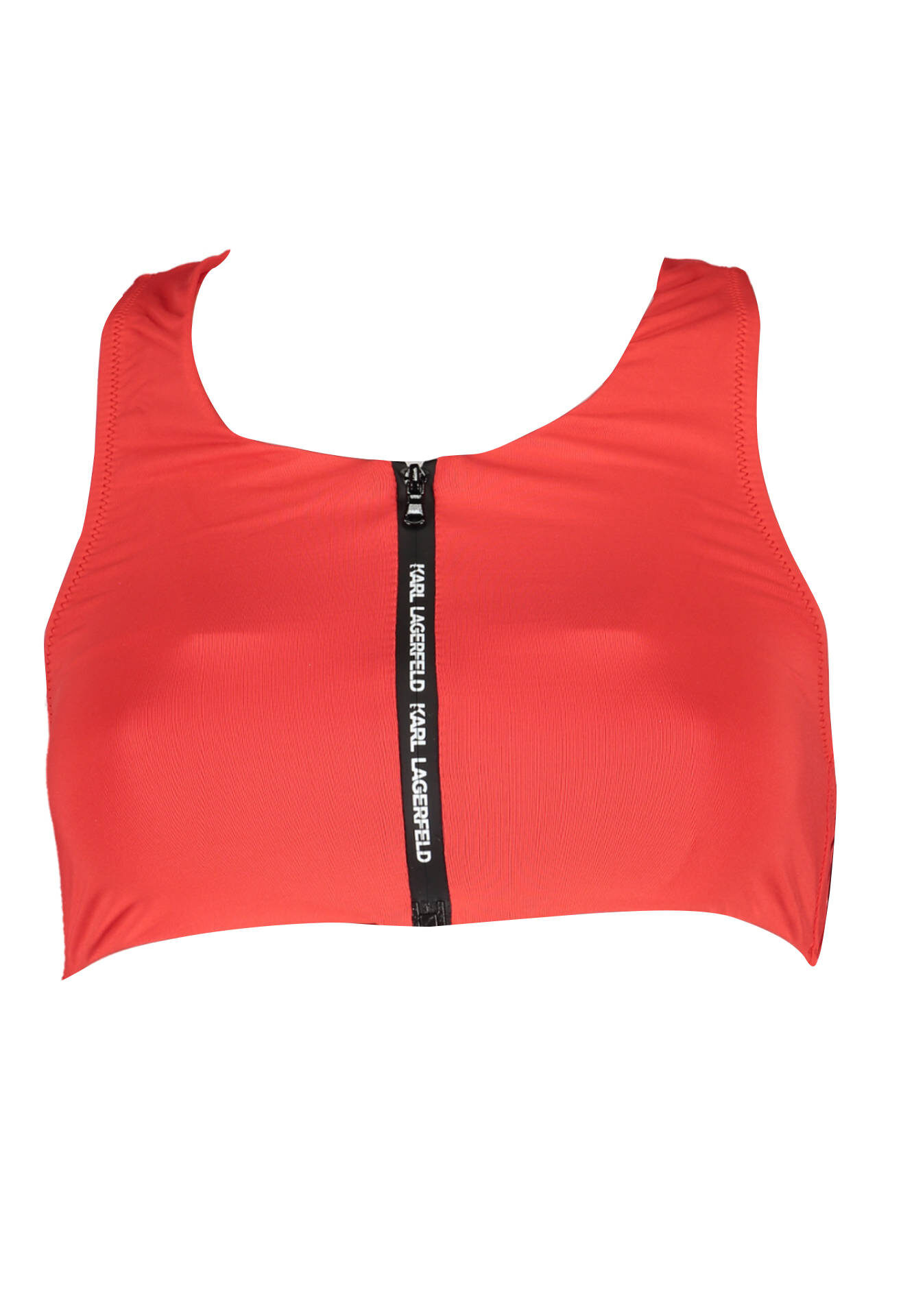 KARL LAGERFELD BEACHWEAR SWIMSUIT TOP WOMEN RED