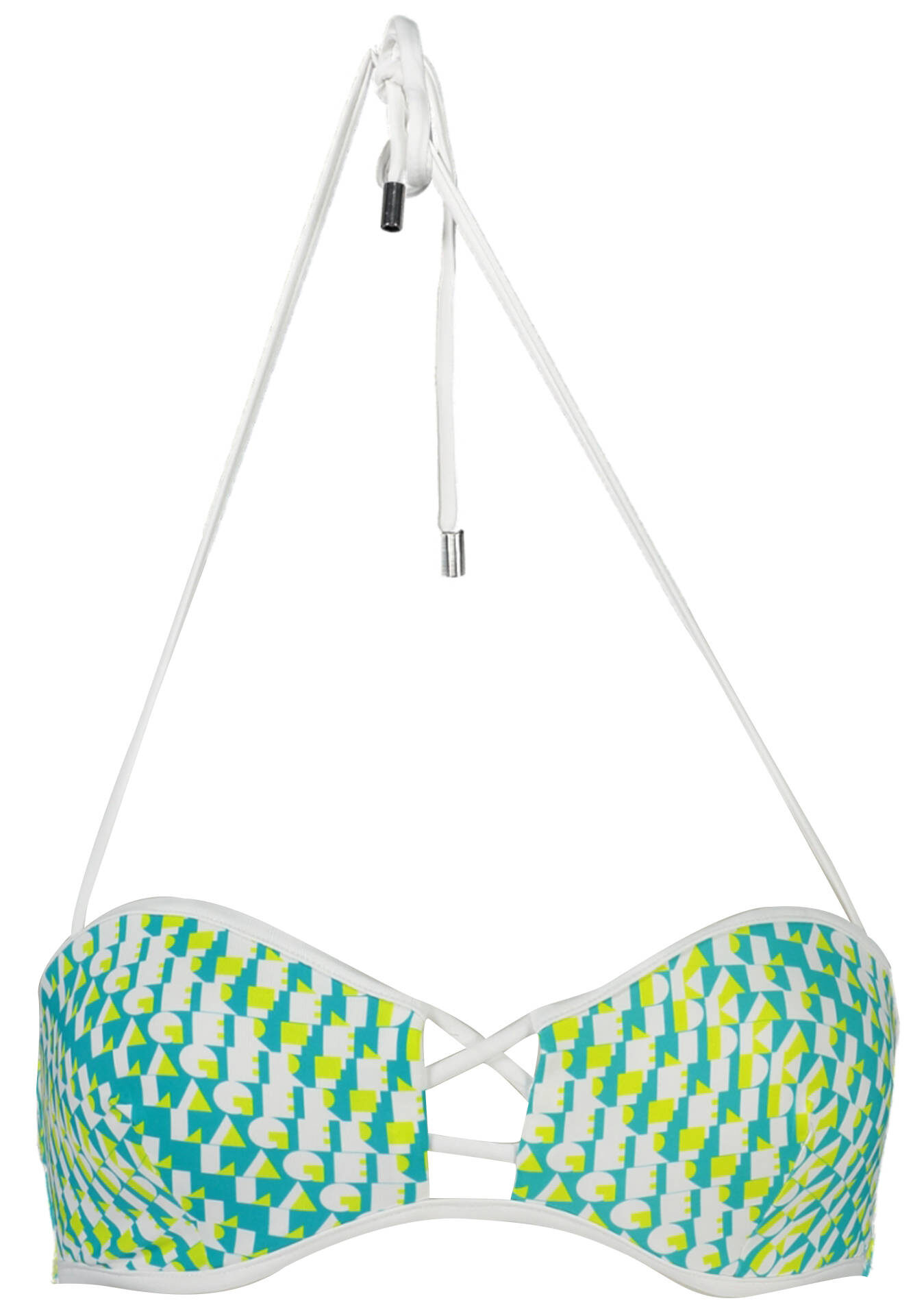 KARL LAGERFELD BEACHWEAR SWIMSUIT TOP WOMEN GREEN