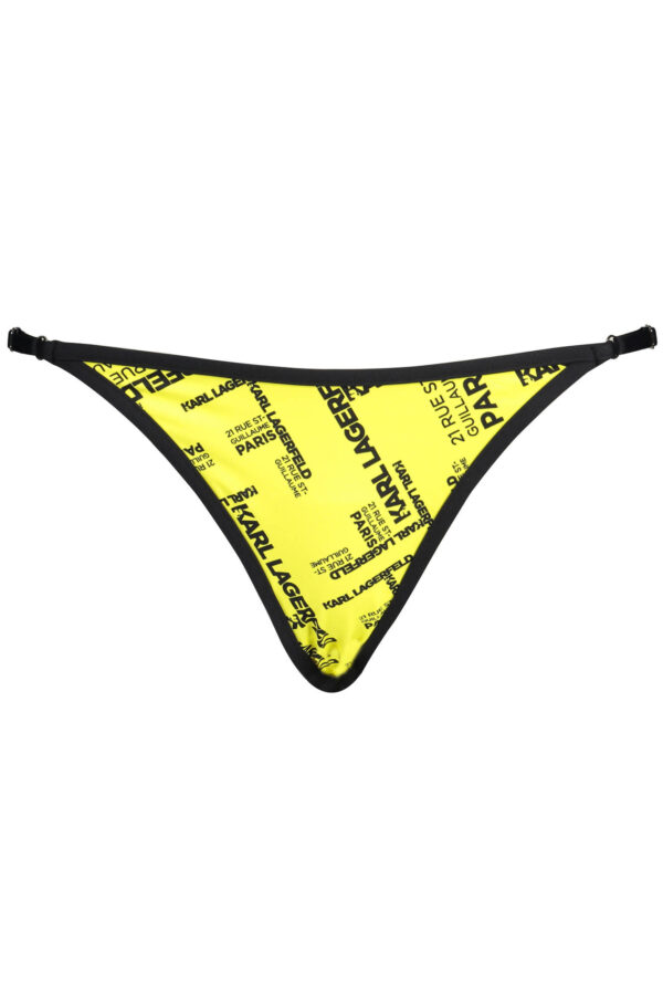 KARL LAGERFELD BEACHWEAR moteriškos maudymosi kelnaitės, geltonos