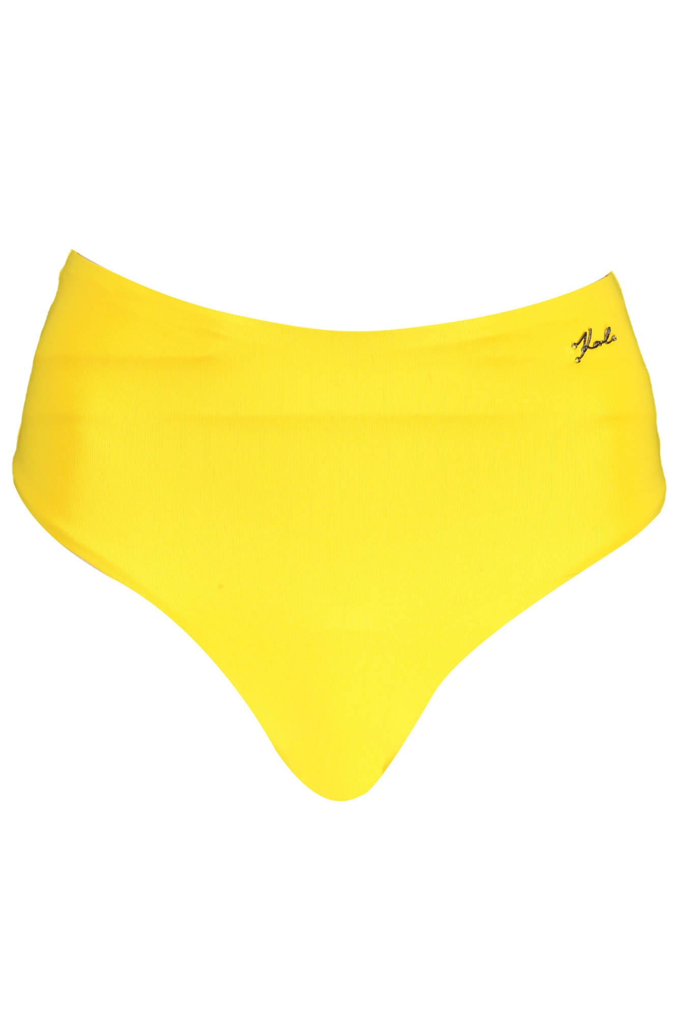 KARL LAGERFELD BEACHWEAR geltona maudymosi kostiumėlio kelnaitės KARL LAGERFELD BEACHWEAR geltona maudymosi kostiumėlio kelnaitės