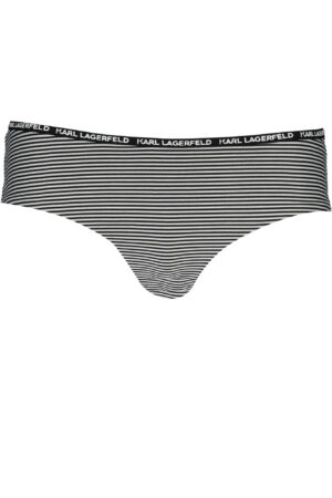 KARL LAGERFELD BEACHWEAR moteriškos maudymosi kelnaitės, juodos