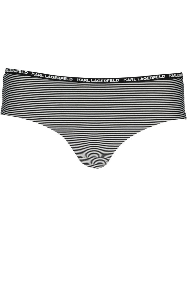 KARL LAGERFELD BEACHWEAR moteriškos maudymosi kelnaitės, juodos