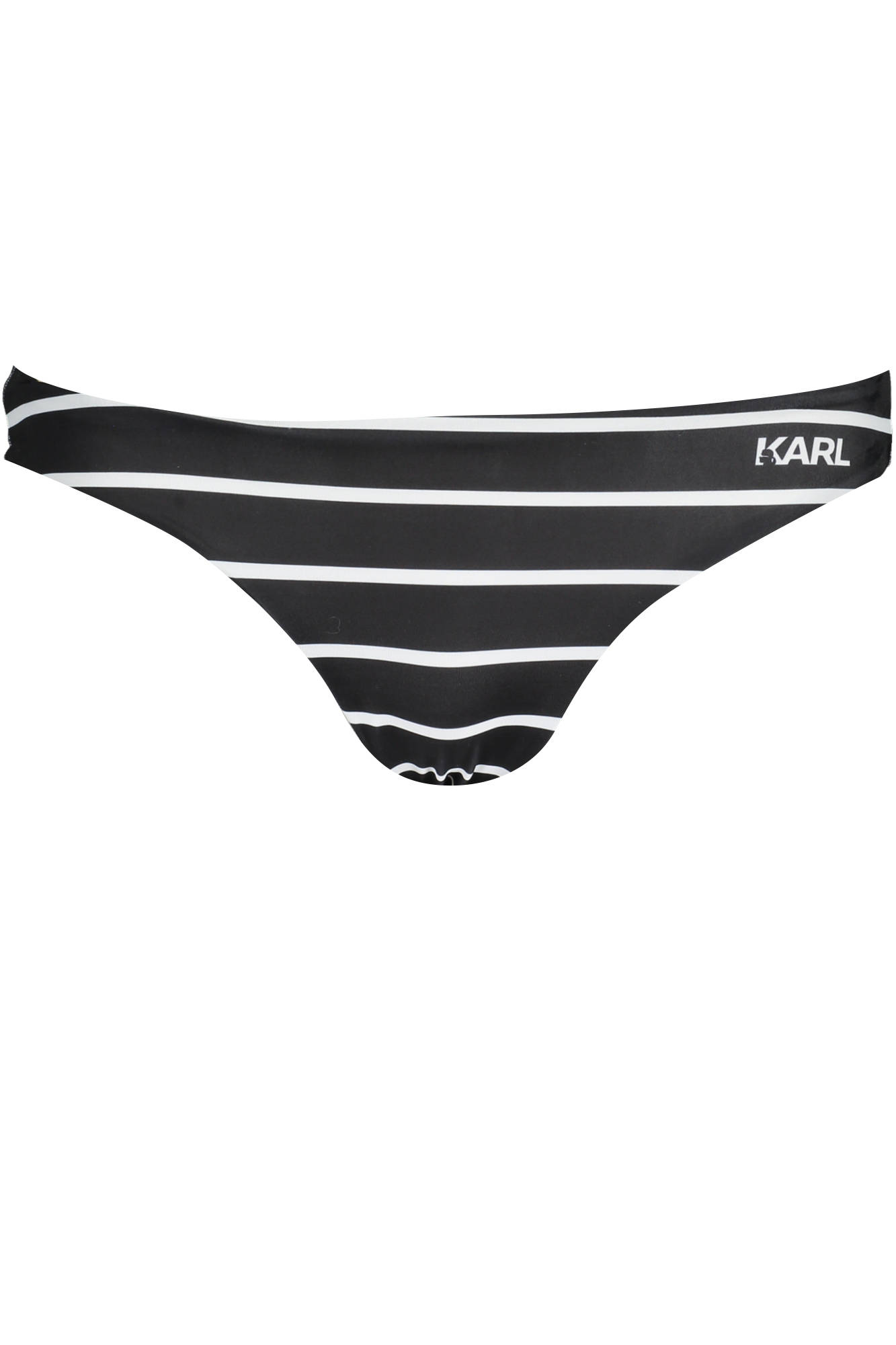 KARL LAGERFELD BEACHWEAR juodos maudymosi kostiumėlio kelnaitės KARL LAGERFELD BEACHWEAR juodos maudymosi kostiumėlio kelnaitės