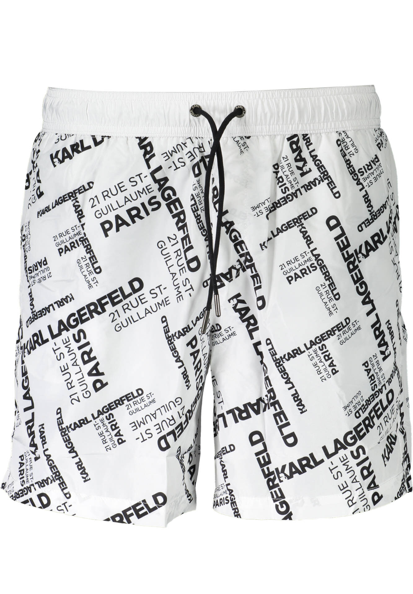 KARL LAGERFELD BEACHWEAR SWIMSUIT BOTTOM MEN WHITE