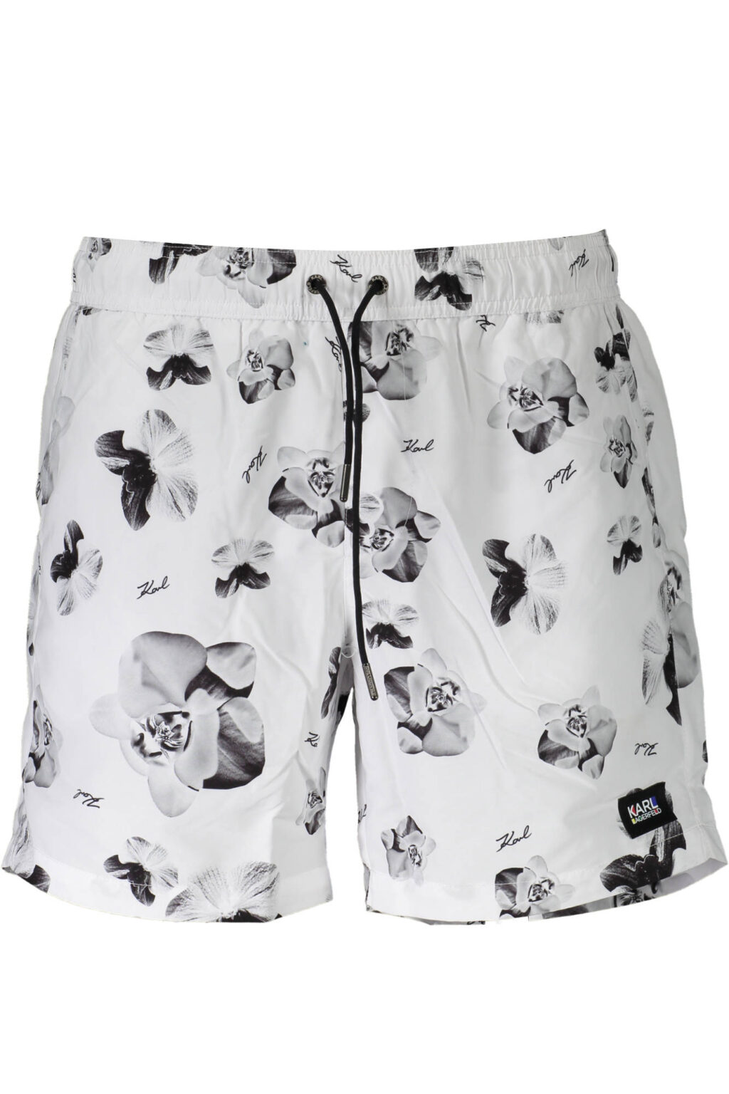 KARL LAGERFELD BEACHWEAR balta vyriškų maudymosi šortų apačia