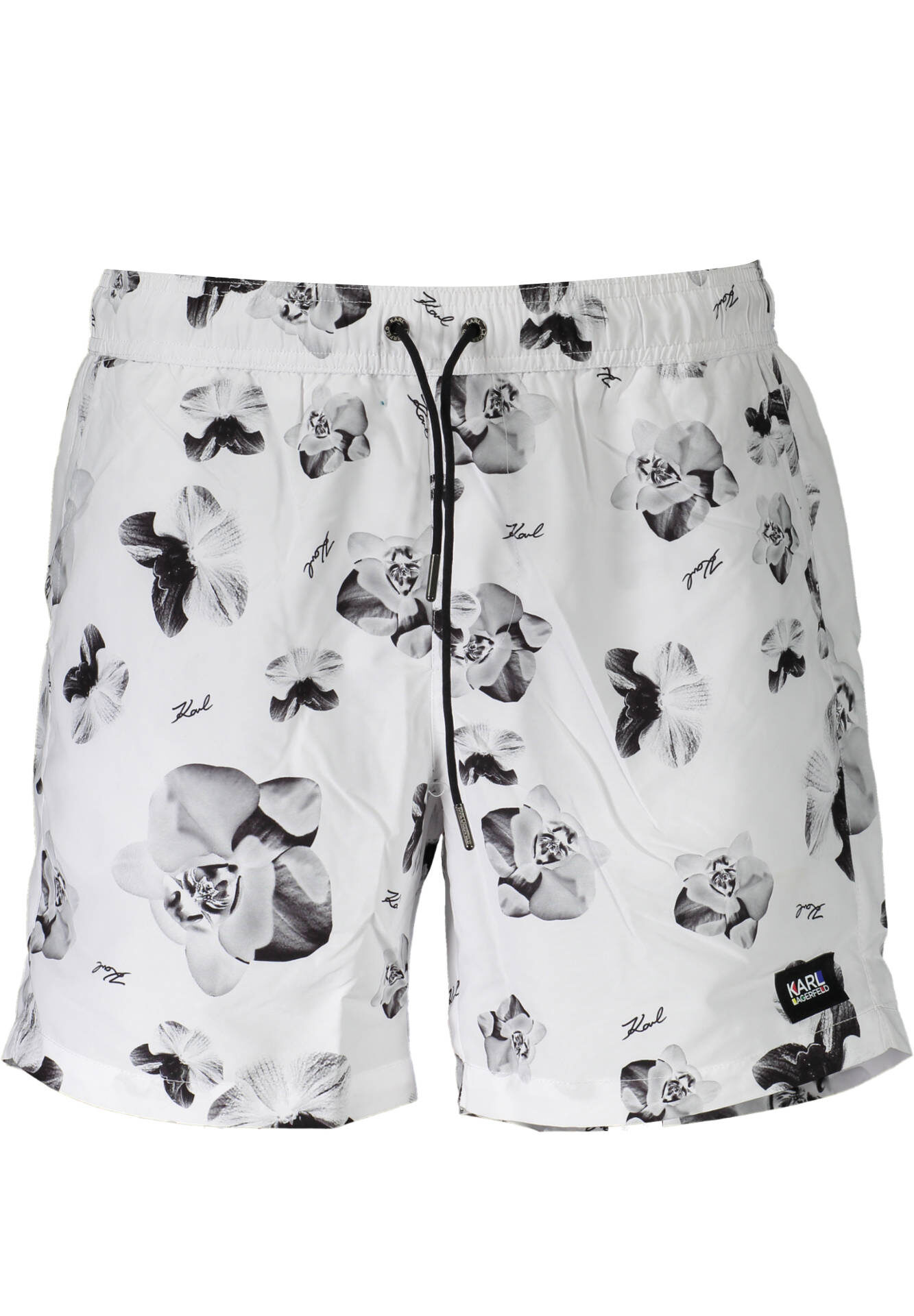 KARL LAGERFELD BEACHWEAR SWIMSUIT BOTTOM MEN WHITE
