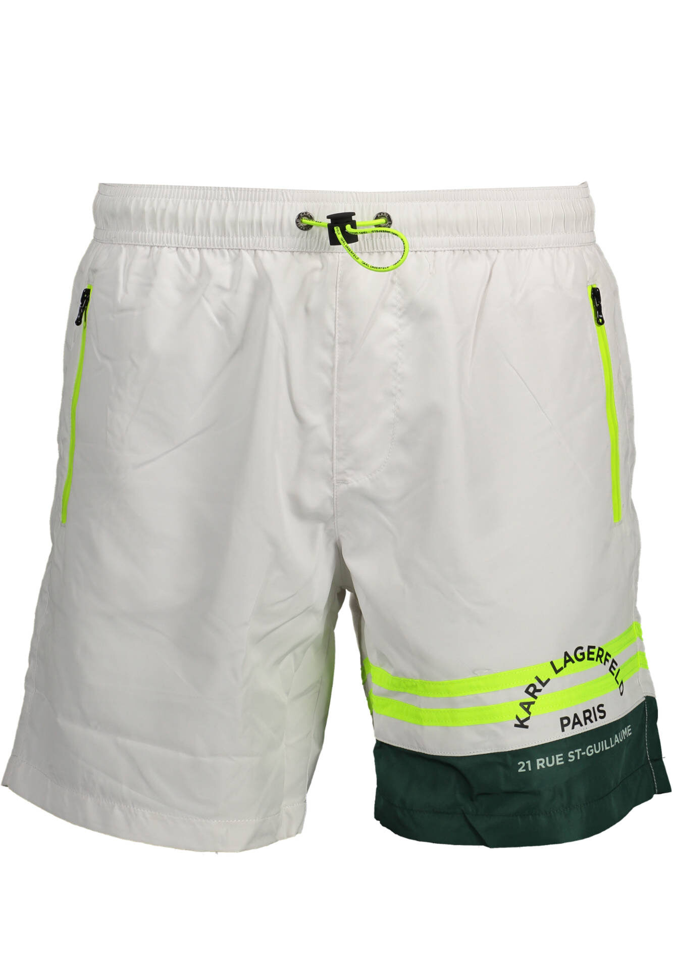 KARL LAGERFELD BEACHWEAR SWIMSUIT BOTTOM MEN WHITE