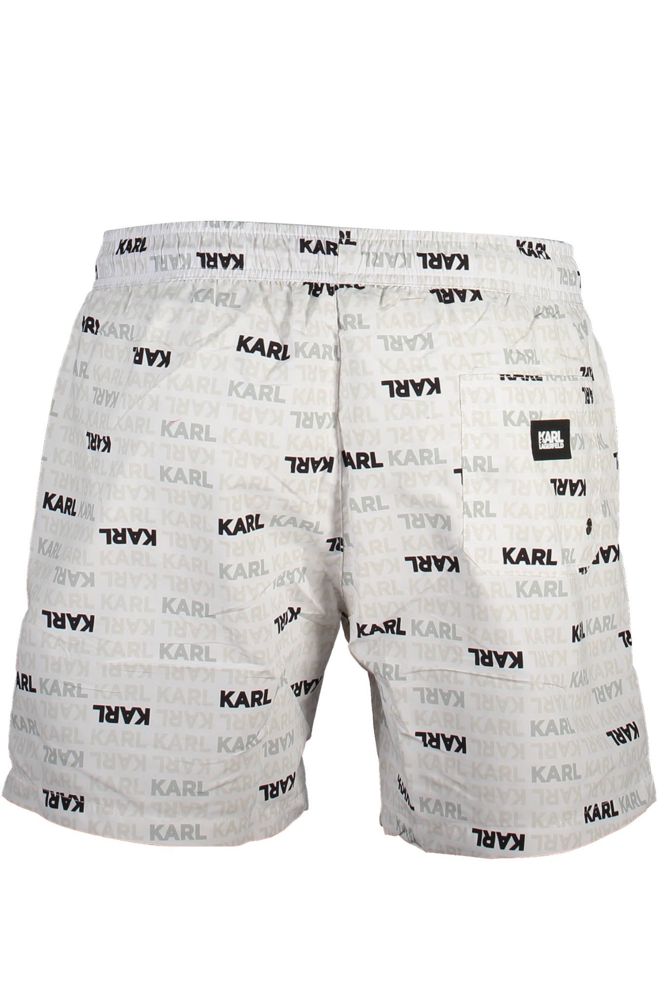 KARL LAGERFELD BEACHWEAR baltos vyriškos maudymosi trumpikės KARL LAGERFELD BEACHWEAR baltos vyriškos maudymosi trumpikės - Image 2