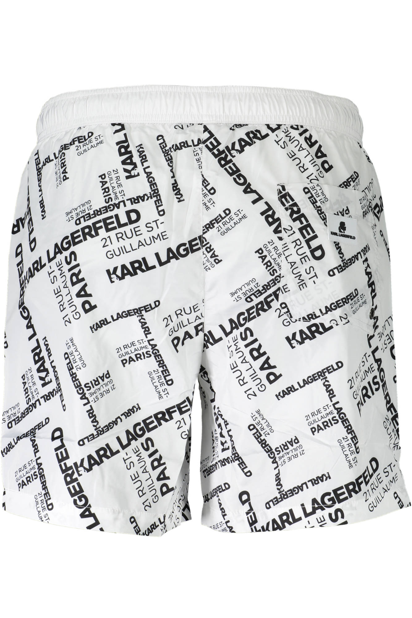 KARL LAGERFELD BEACHWEAR vyriškos maudymosi trumpikės, baltos KARL LAGERFELD BEACHWEAR vyriškos maudymosi trumpikės, baltos - Image 2